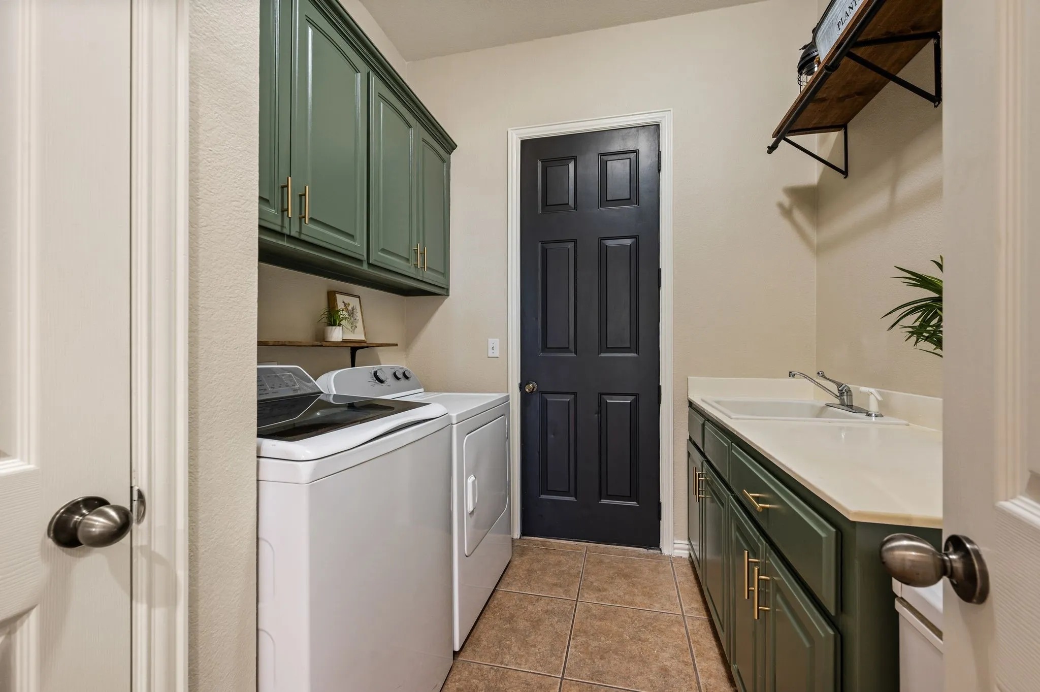 storage, hanging space, sink and room for freezer