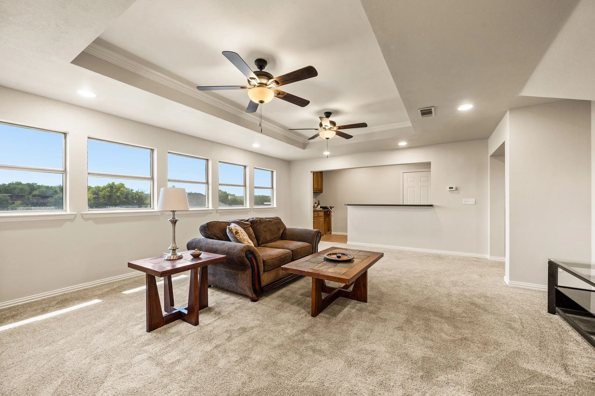 with half bath, wet bar, room for wine fridge