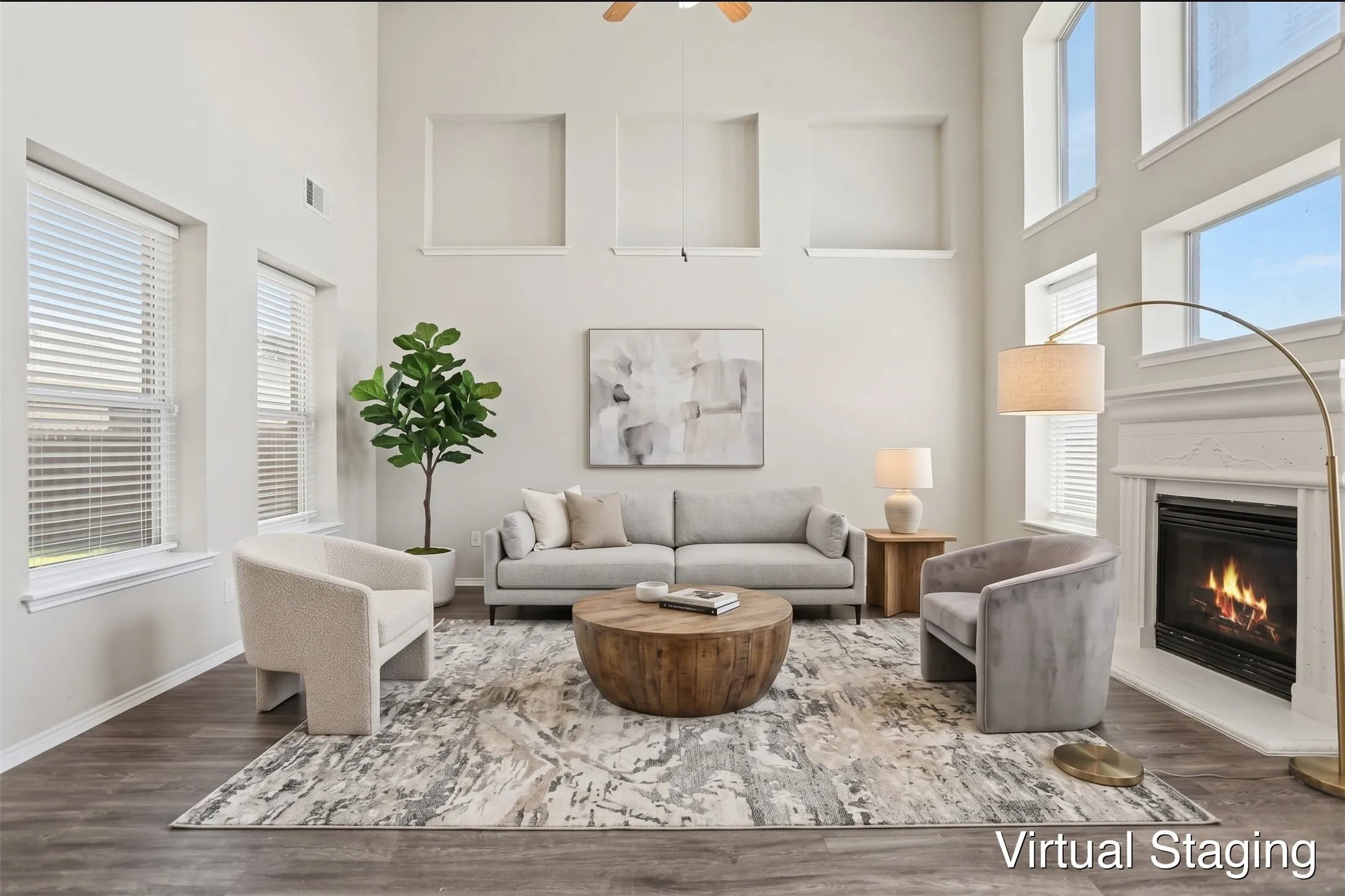 Virtually staged