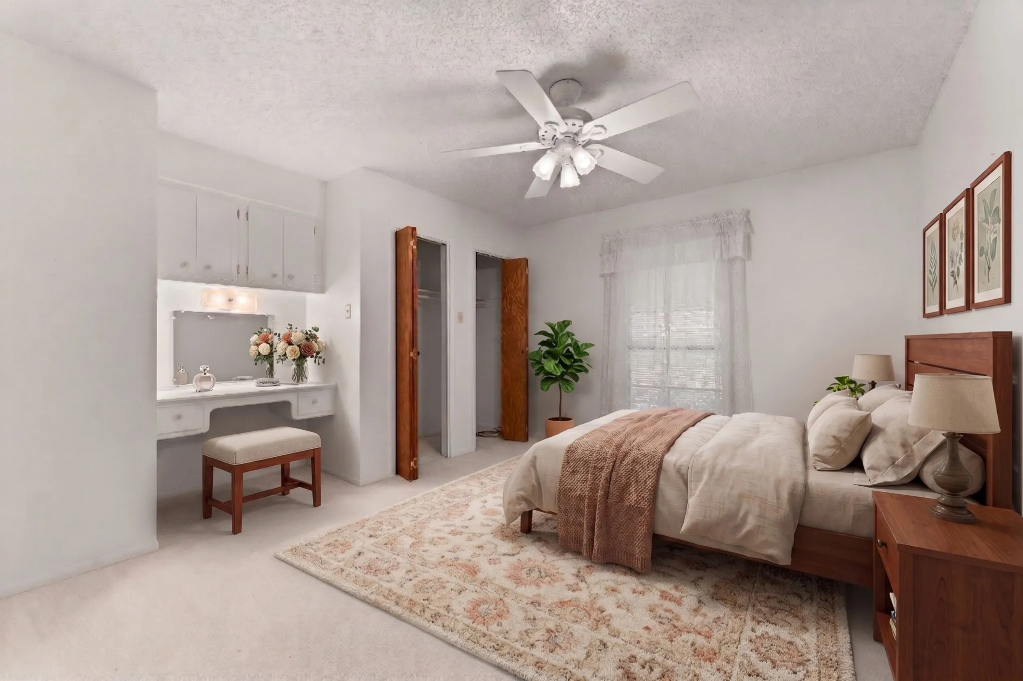 Room has been virtually staged.