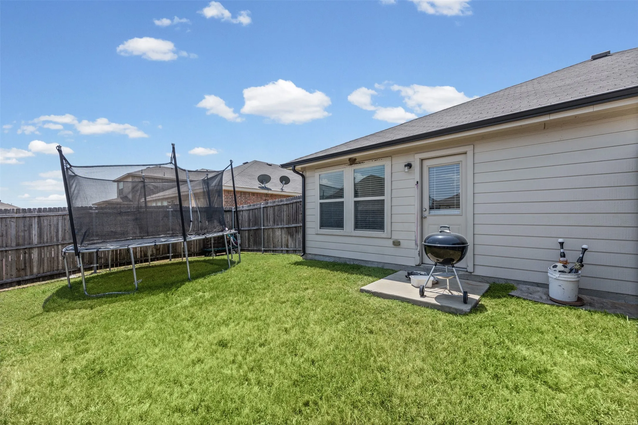 large backyard