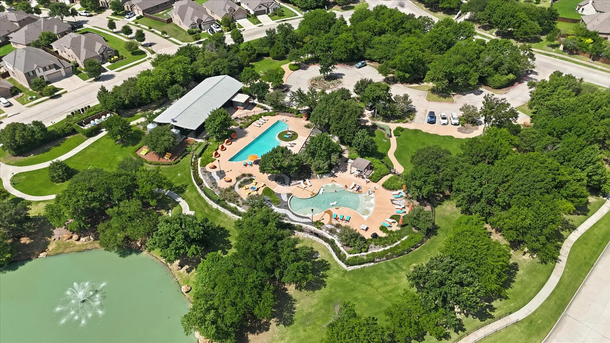 Aerial view of "The Haven"