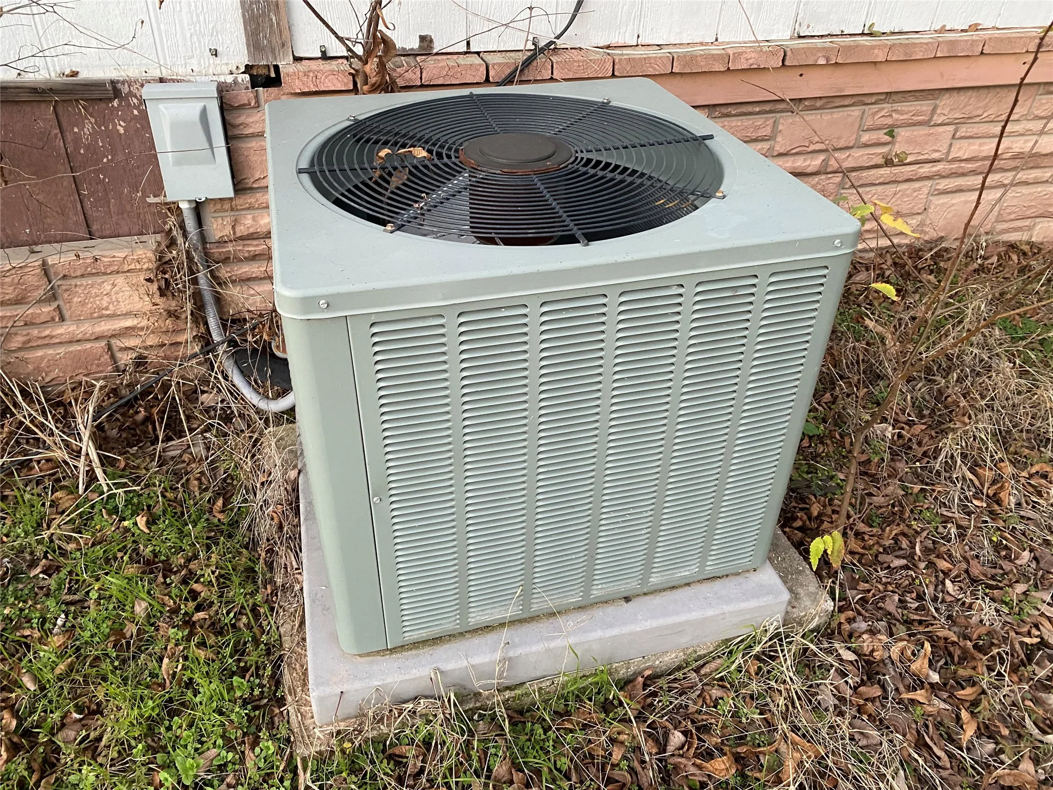 Exterior details featuring cooling unit