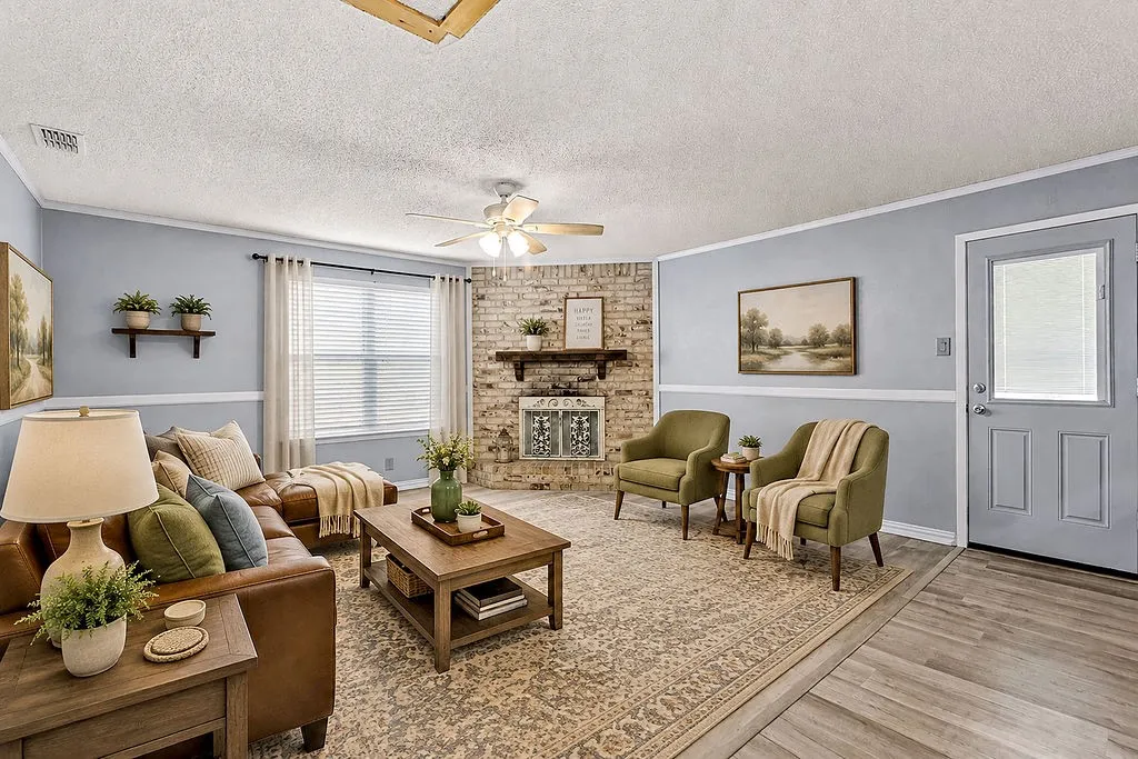 Virtually staged to give buyer ideas