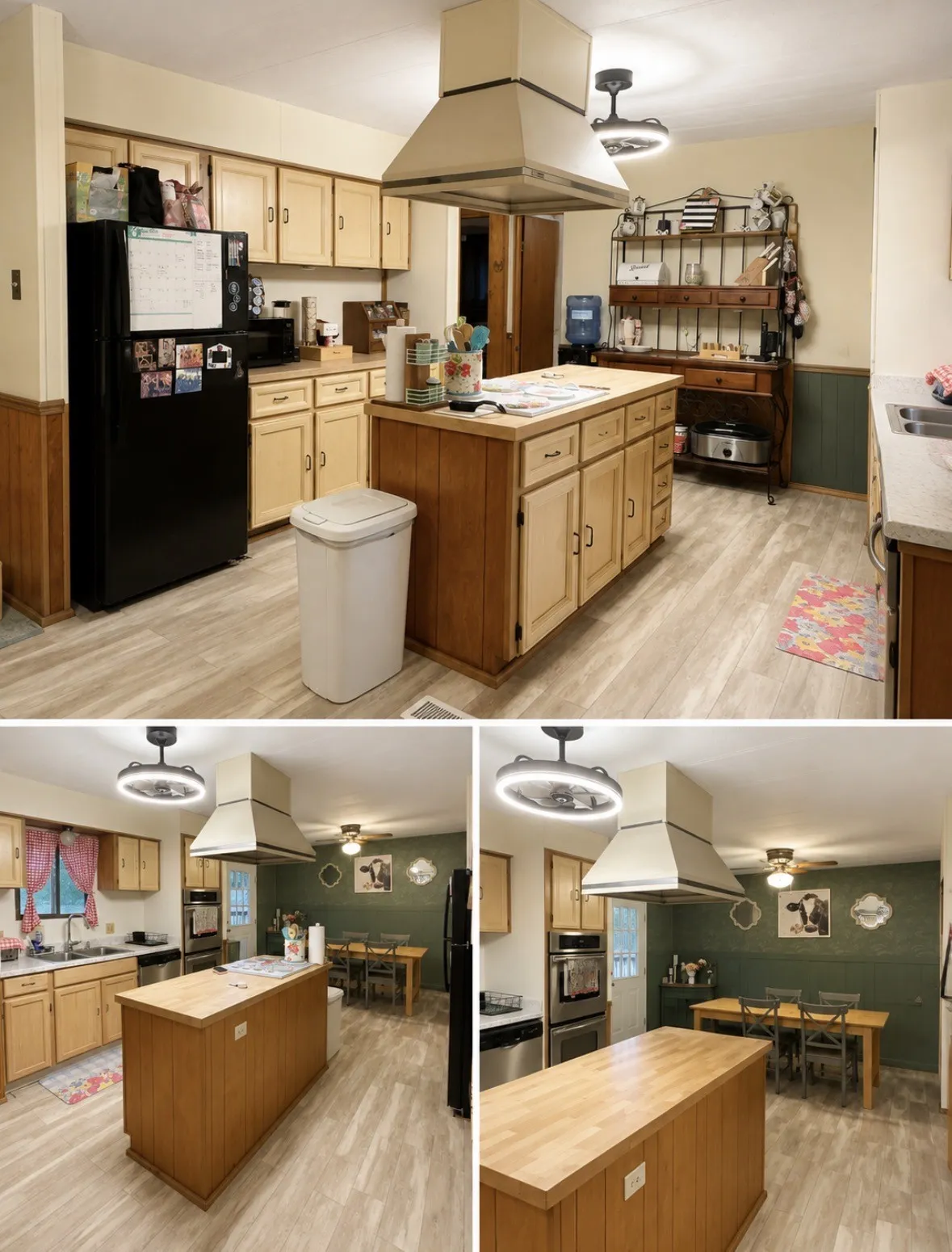 Property Listing Photo. Displaying the kitchen and dining areas of the property