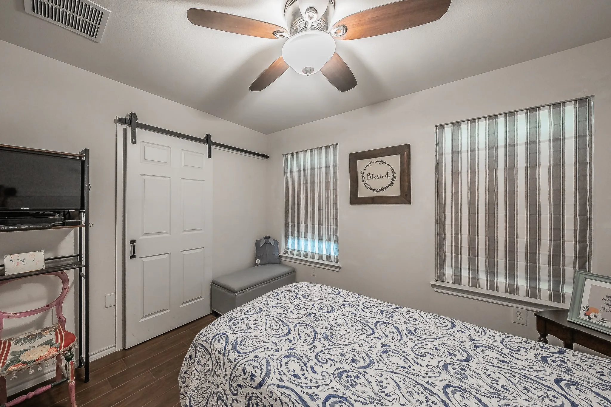 Mother In Law Suite bedroom  - Wood-finish flooring throughout