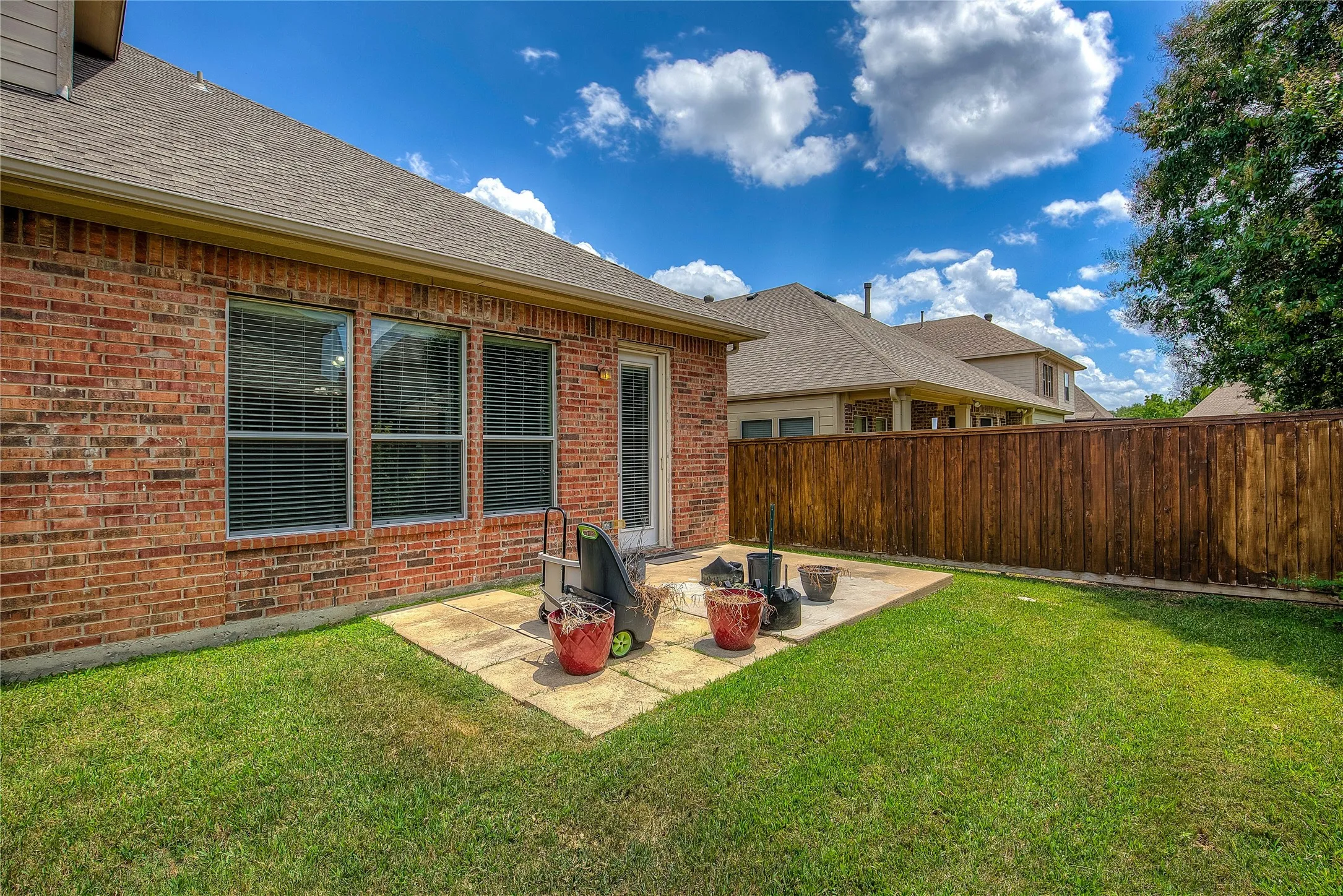View of yard featuring a patio area
