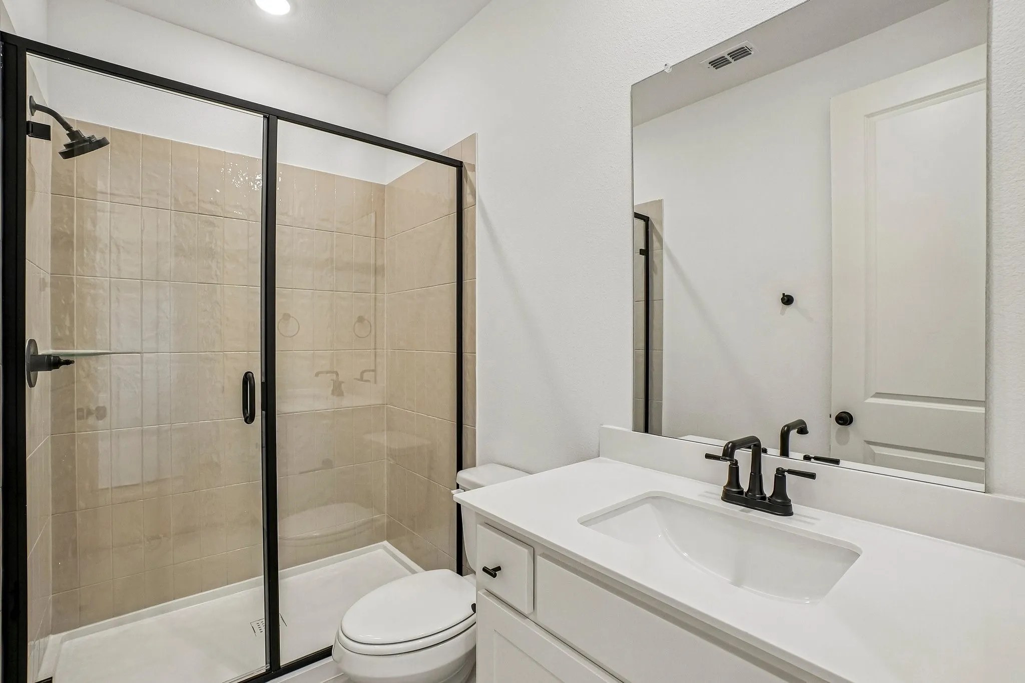 Guests will feel right at home in any of the beautifully finished guest baths.