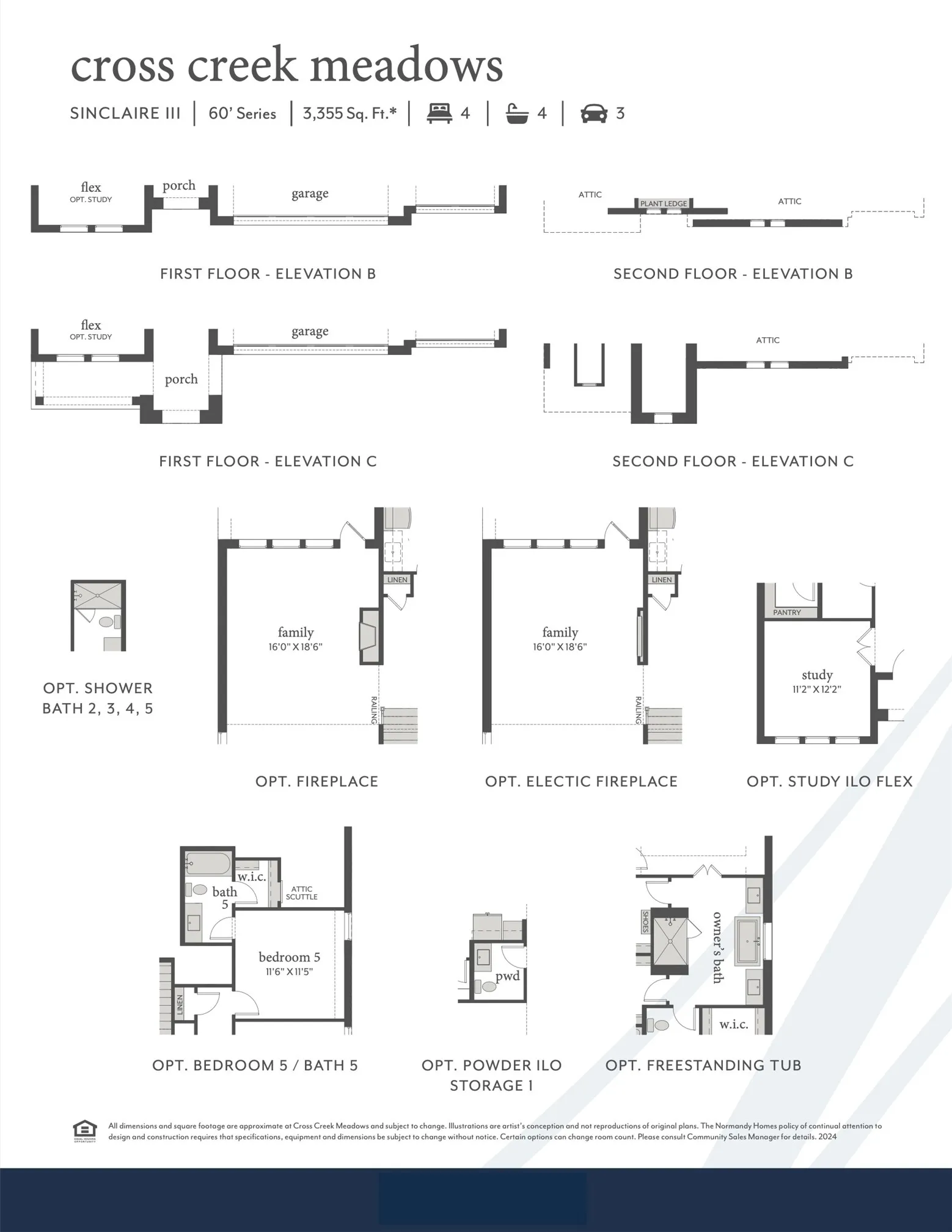 This dream home features elevation A, optional half bath, study and so much more!