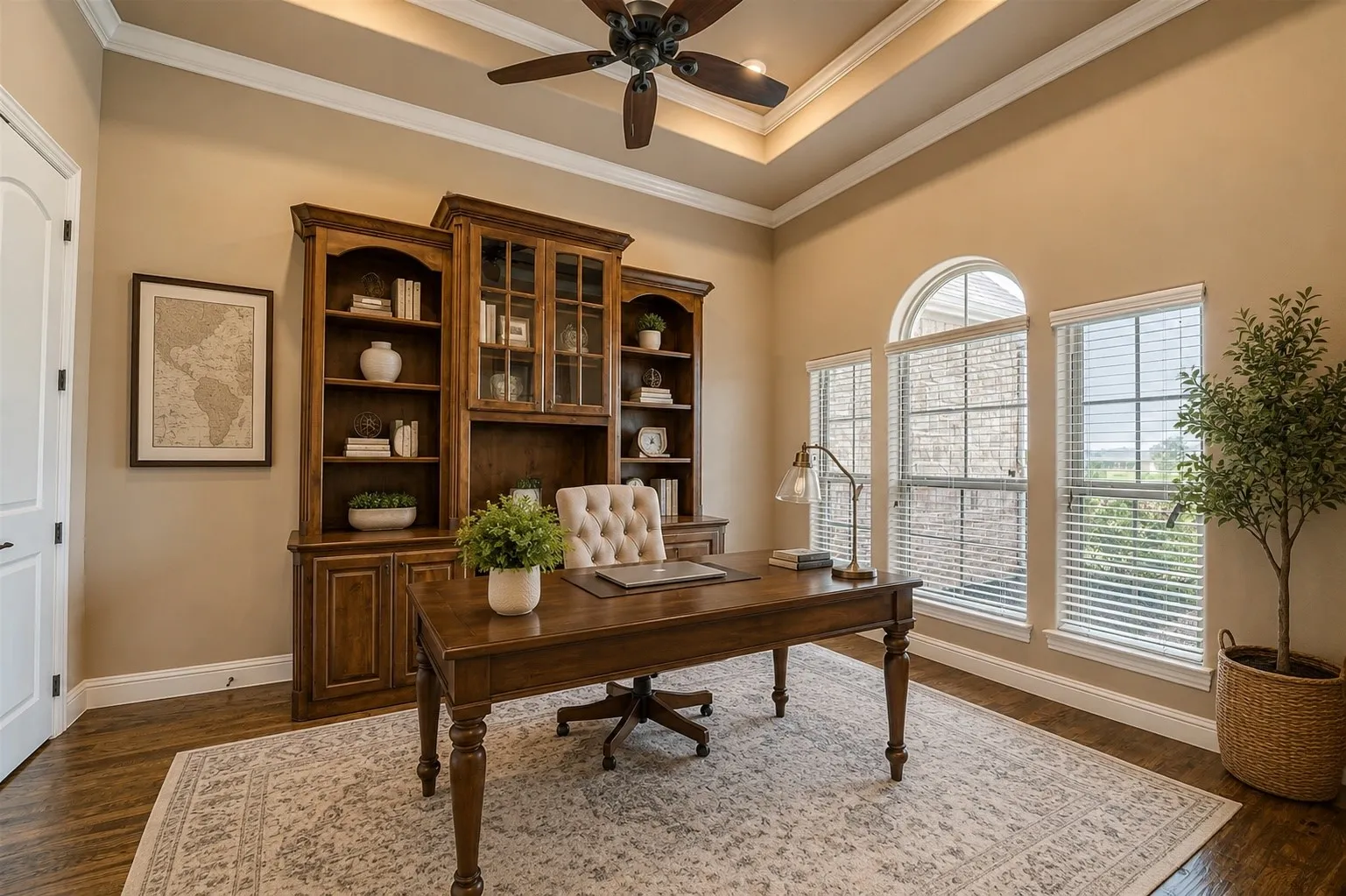 Digitally staged office