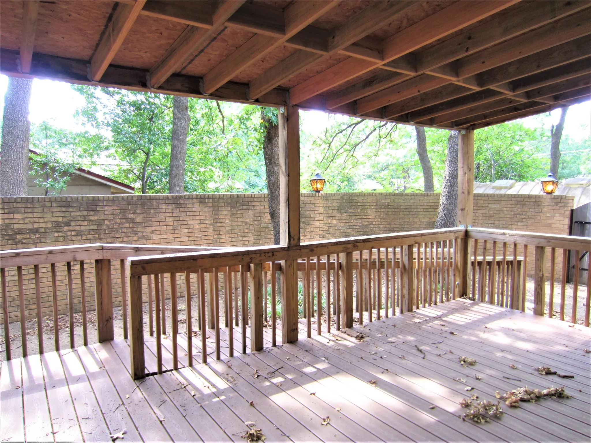 View of wooden terrace