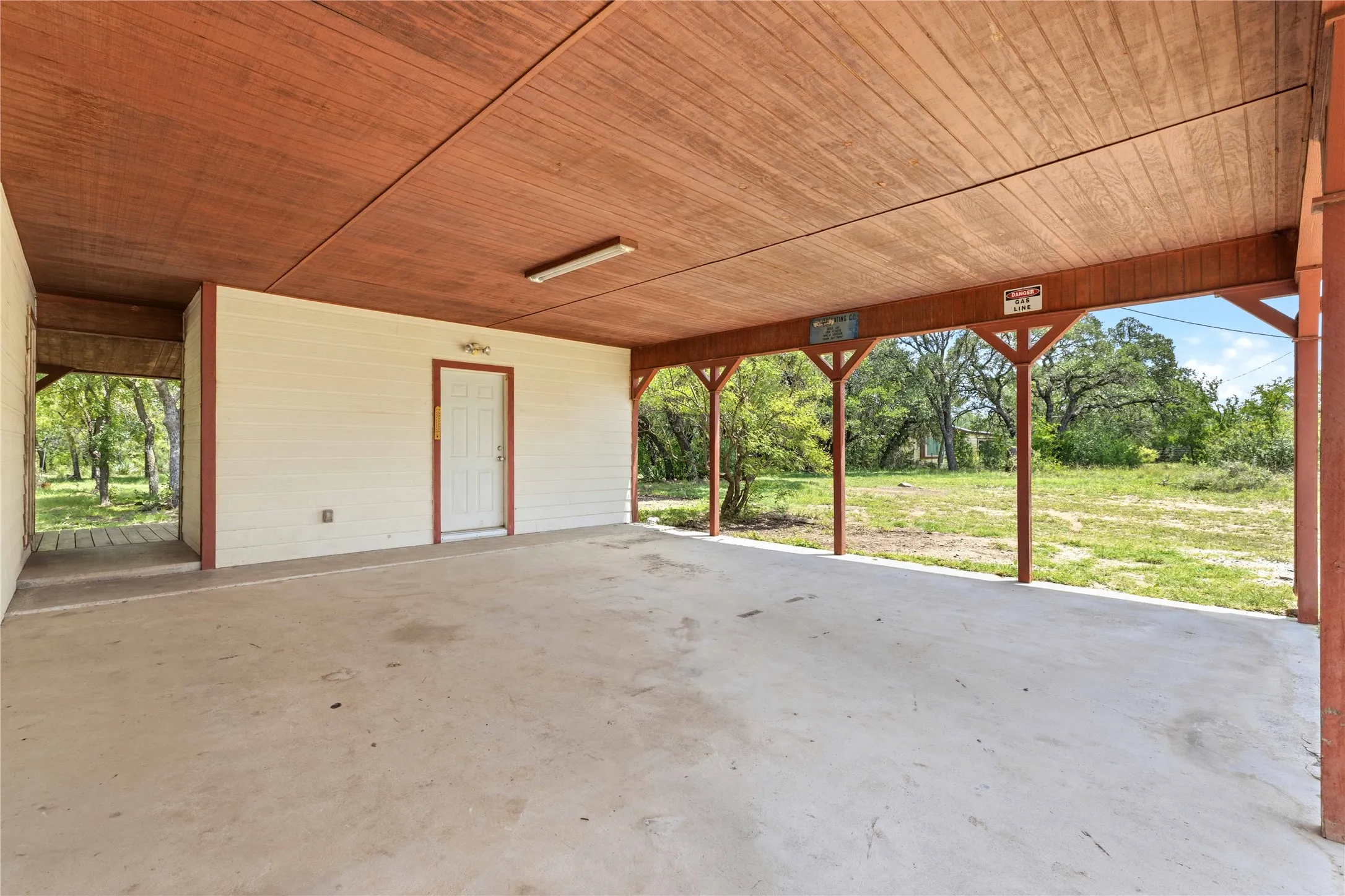 Carport and storage room