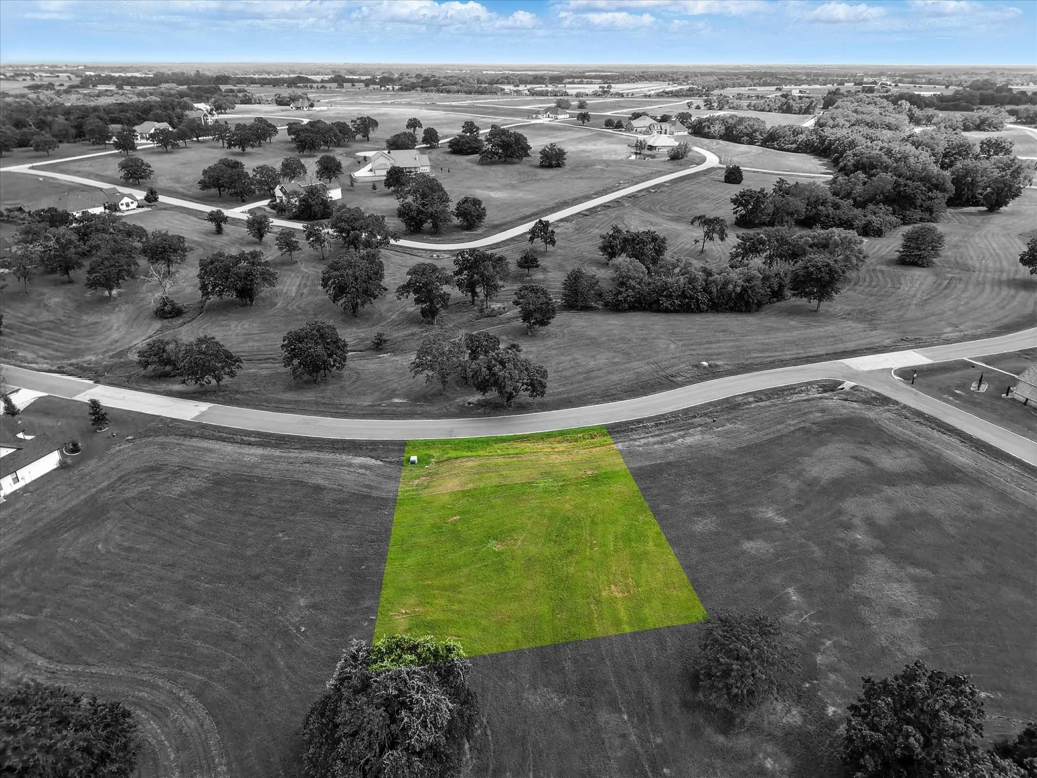 Expansive cleared lot featuring level topography