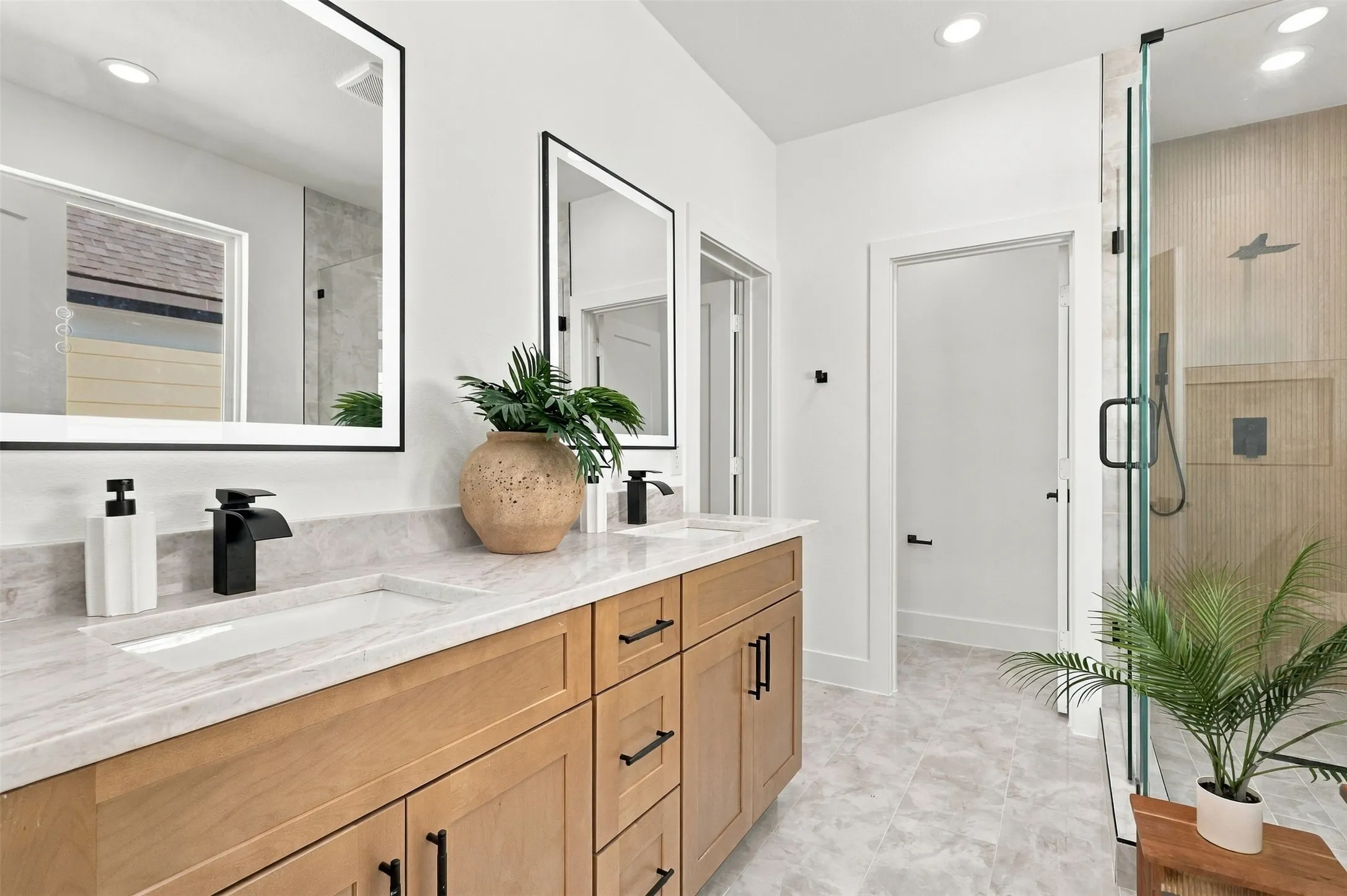 Unit A- Spacious Primary Bath Dual Vanity,