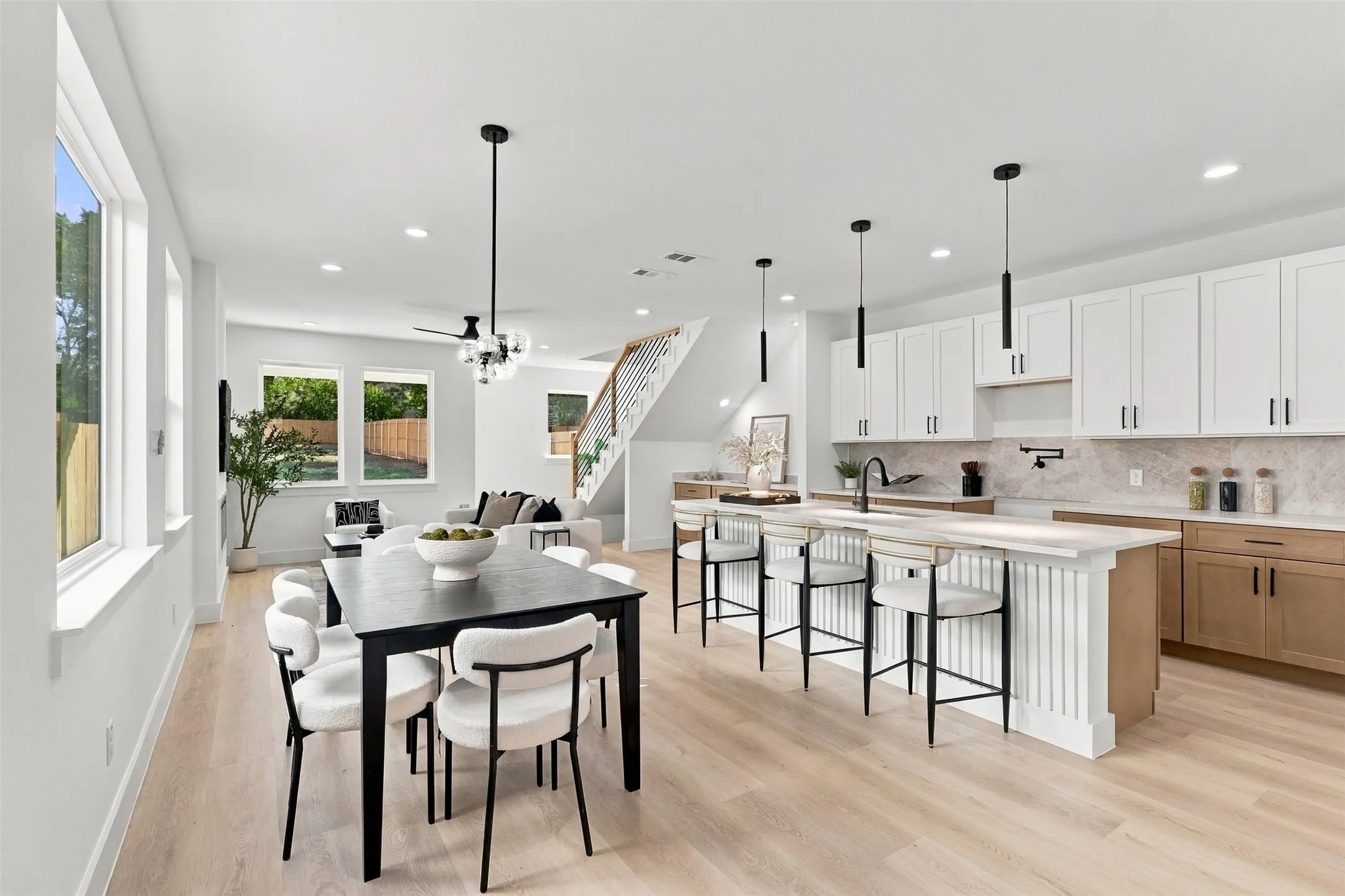 Unit A - Private Entry with Open View to the Dining Room, Kitchen and Living Area