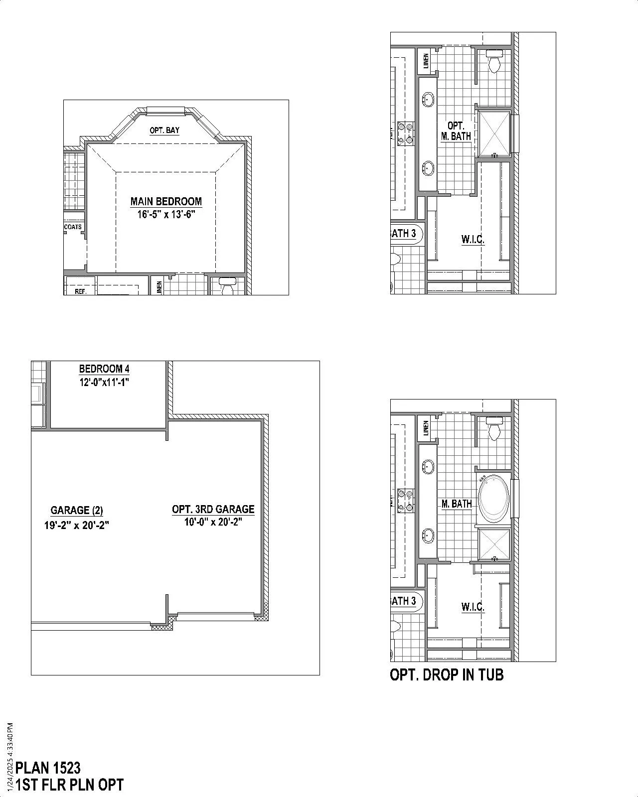 Floor plan options