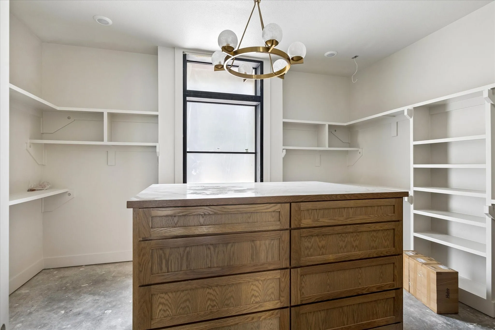 Primary Bedroom Closet with Built-In