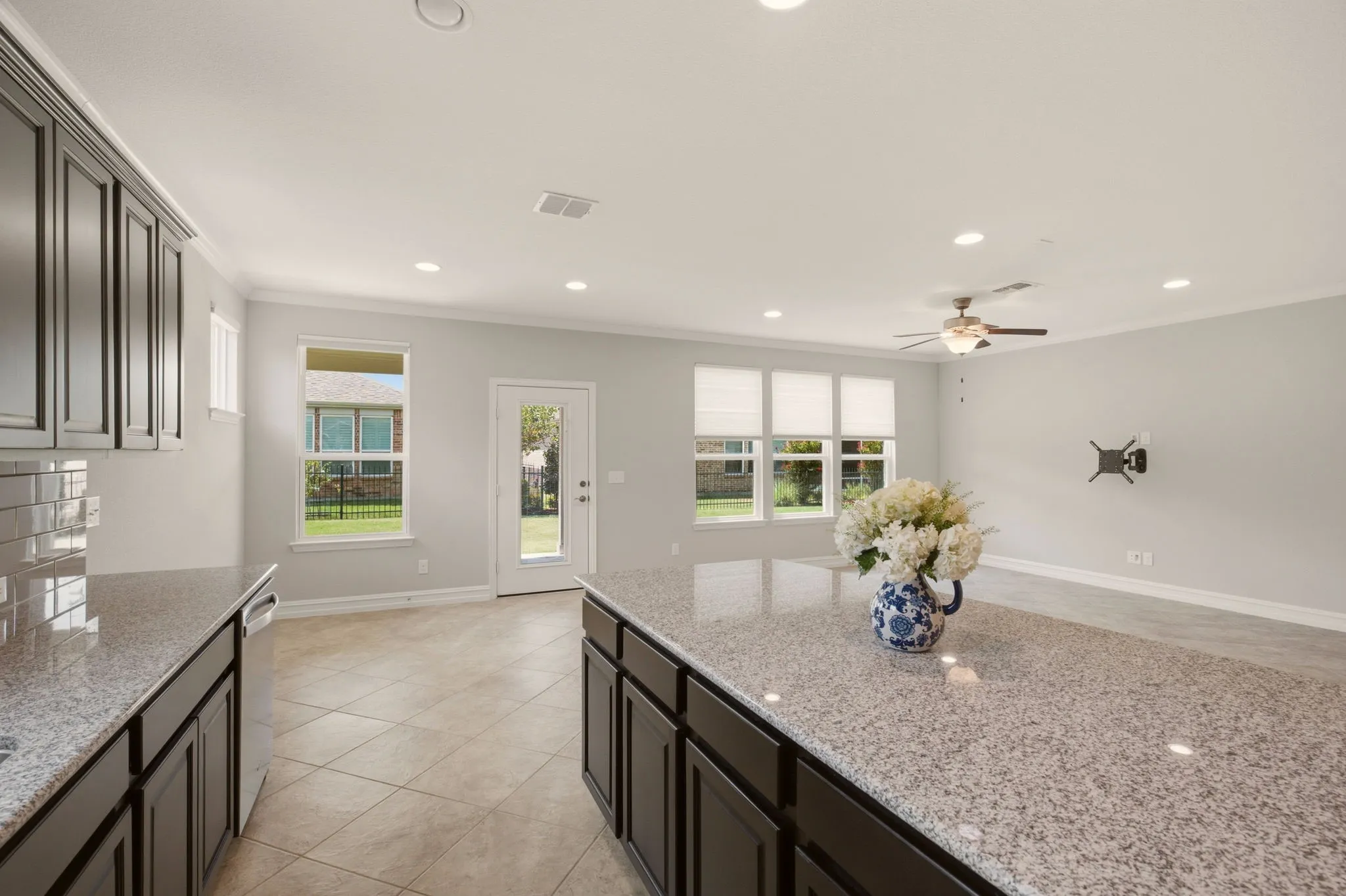 Desirable open floor plan for entertaining.