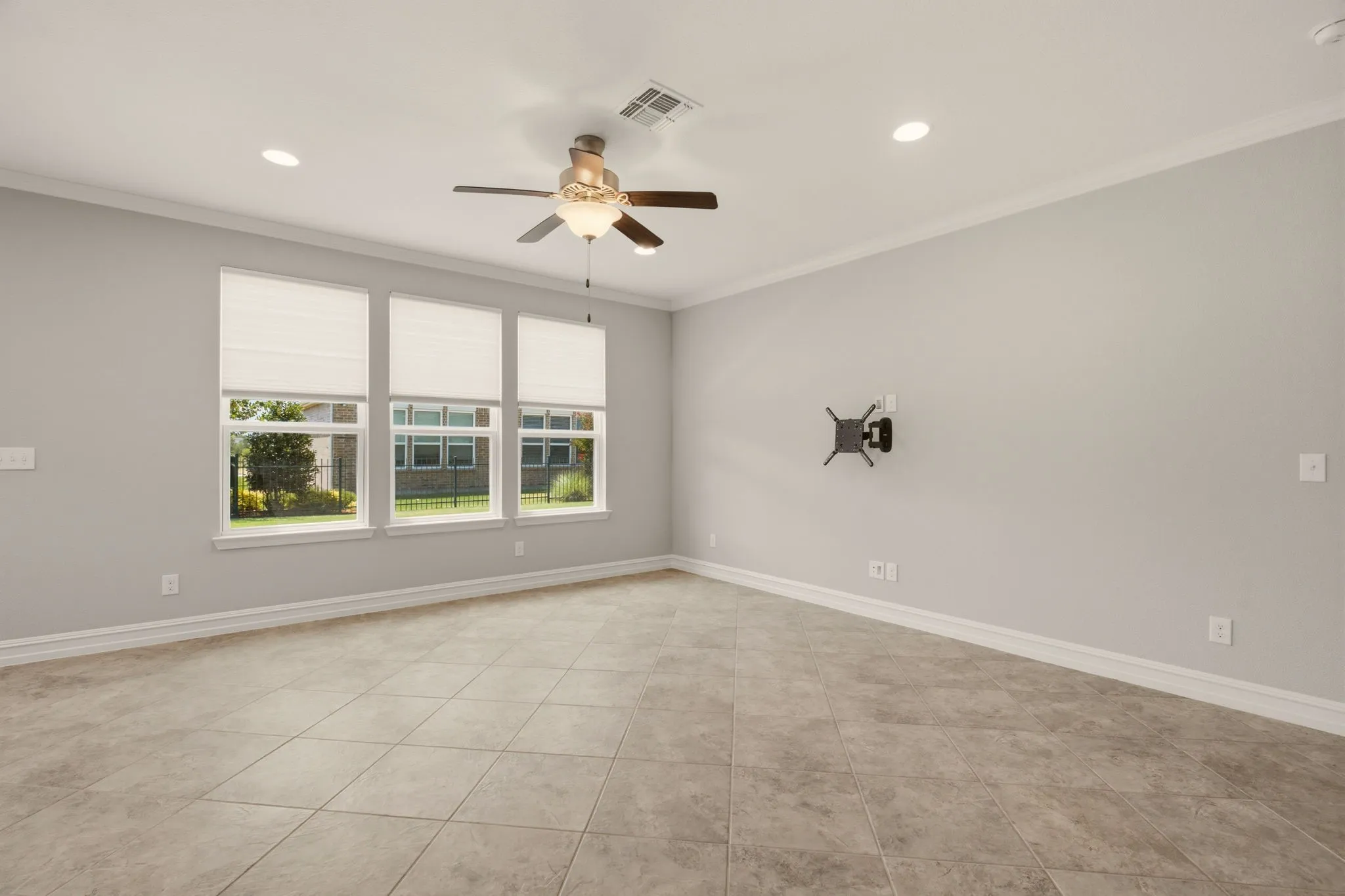 Family room overlooking backyard.