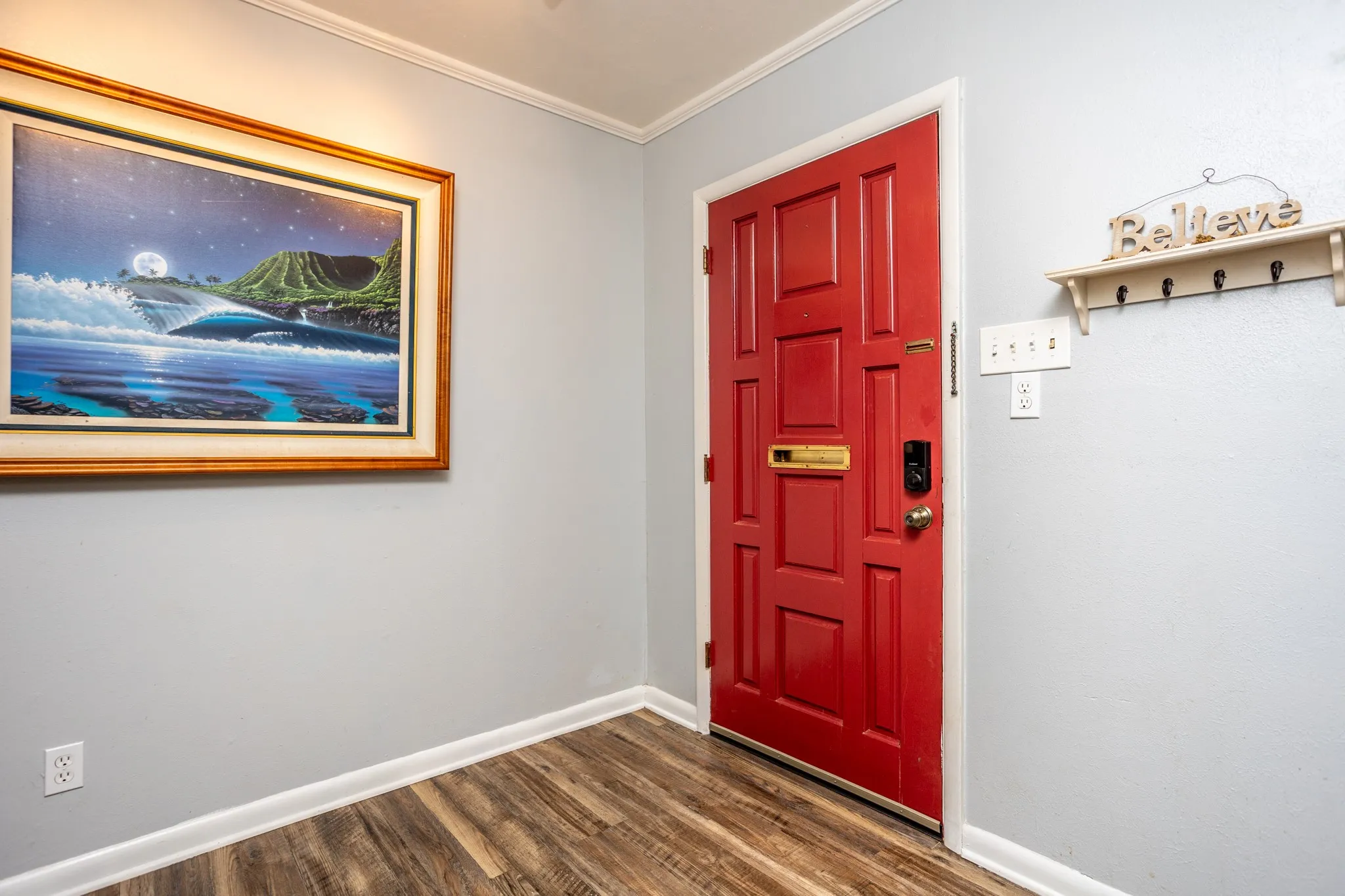 Front door entry.