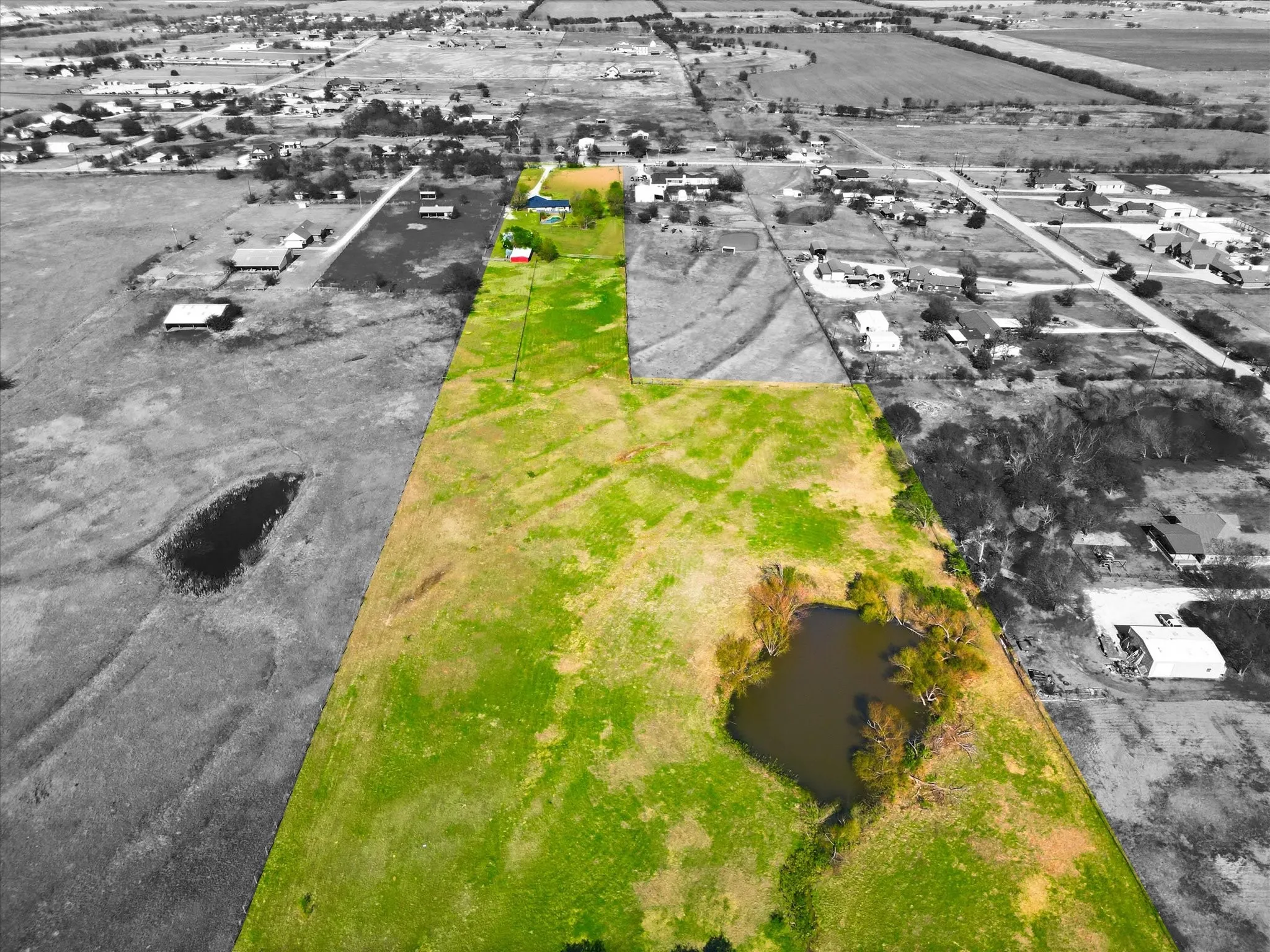 Aerial view of 10 acres