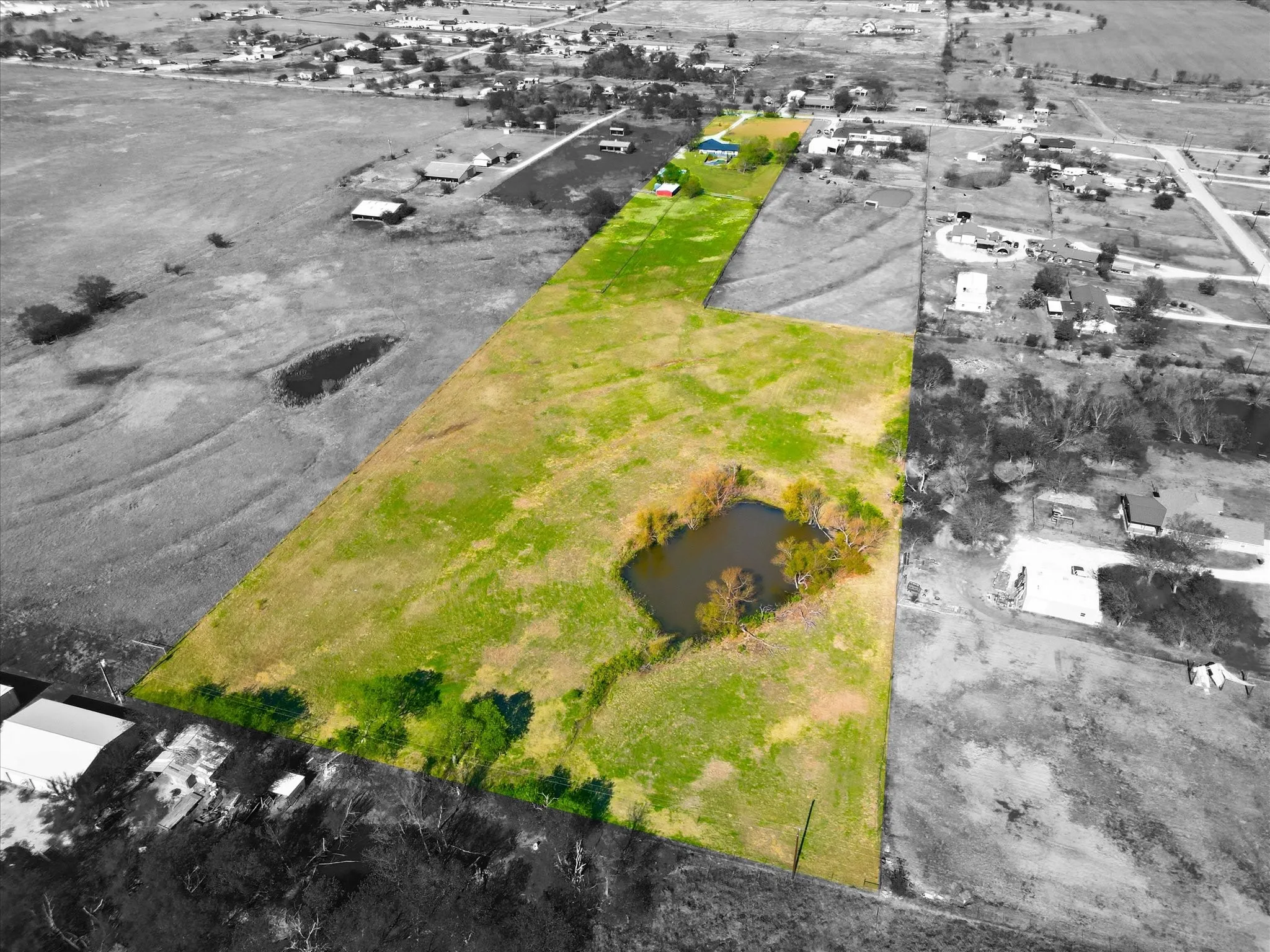 Aerial view of 10 acres