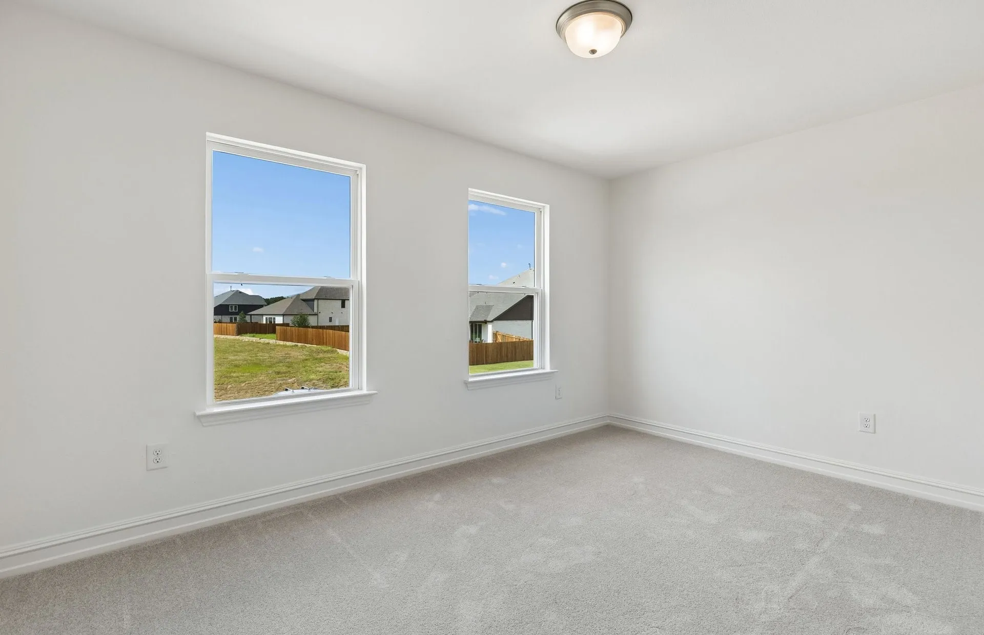 *Floorplan representation, not actual home - Spacious secondary bedroom with large windows