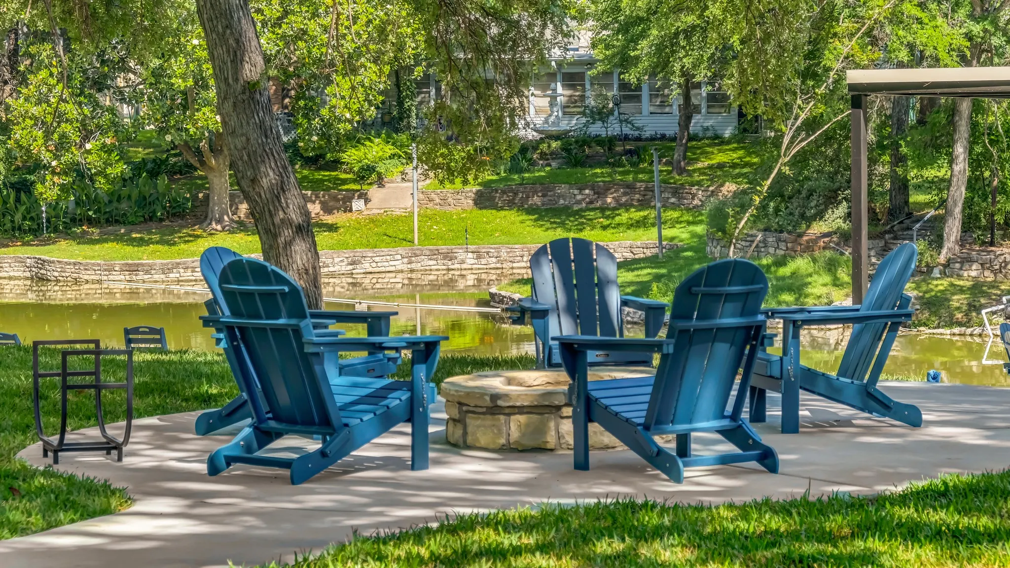 Just grab some firewood and enjoy some hot dogs and smores at the firepit!