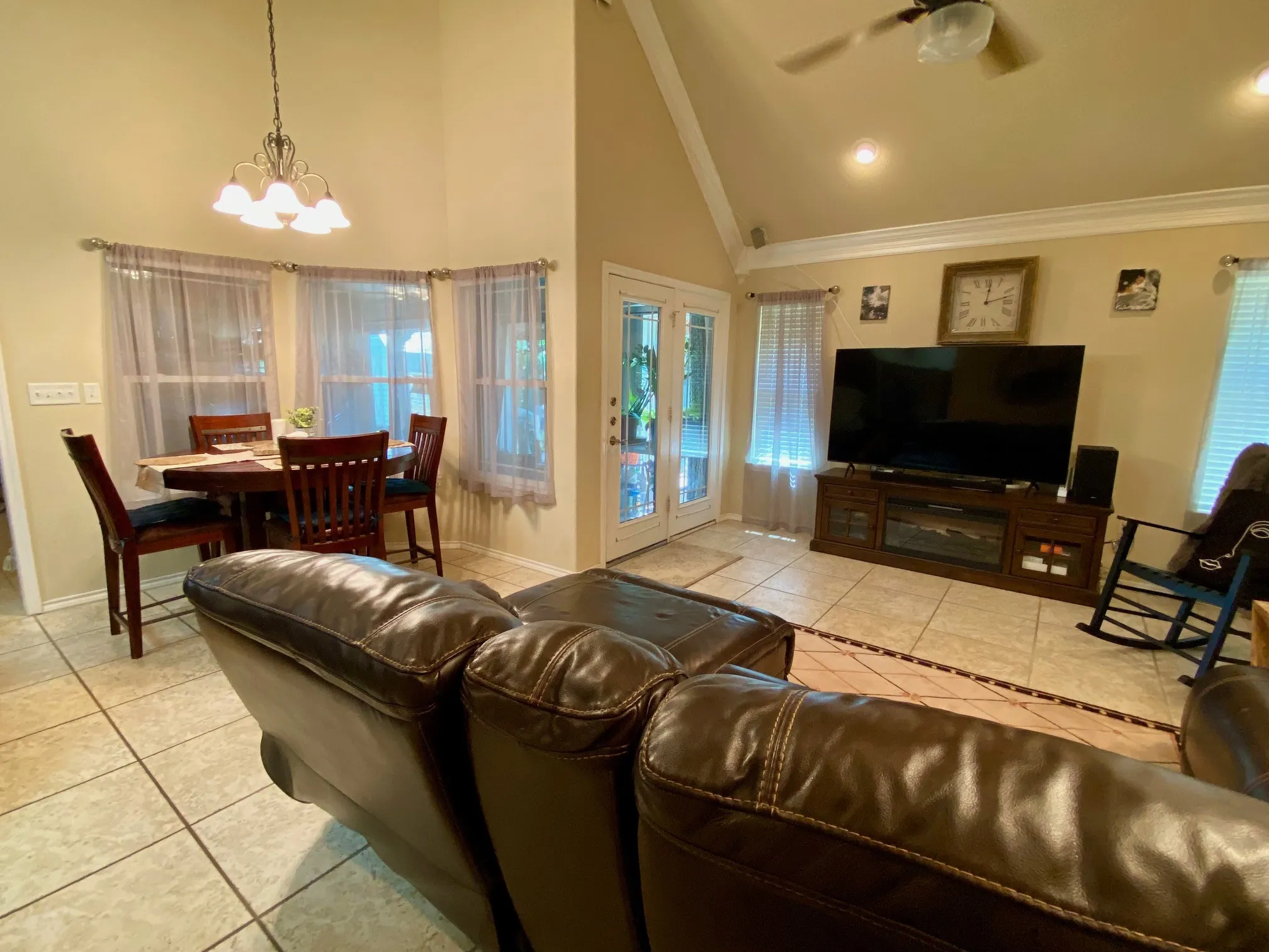 Family Room with Adjacent Breakfast Area