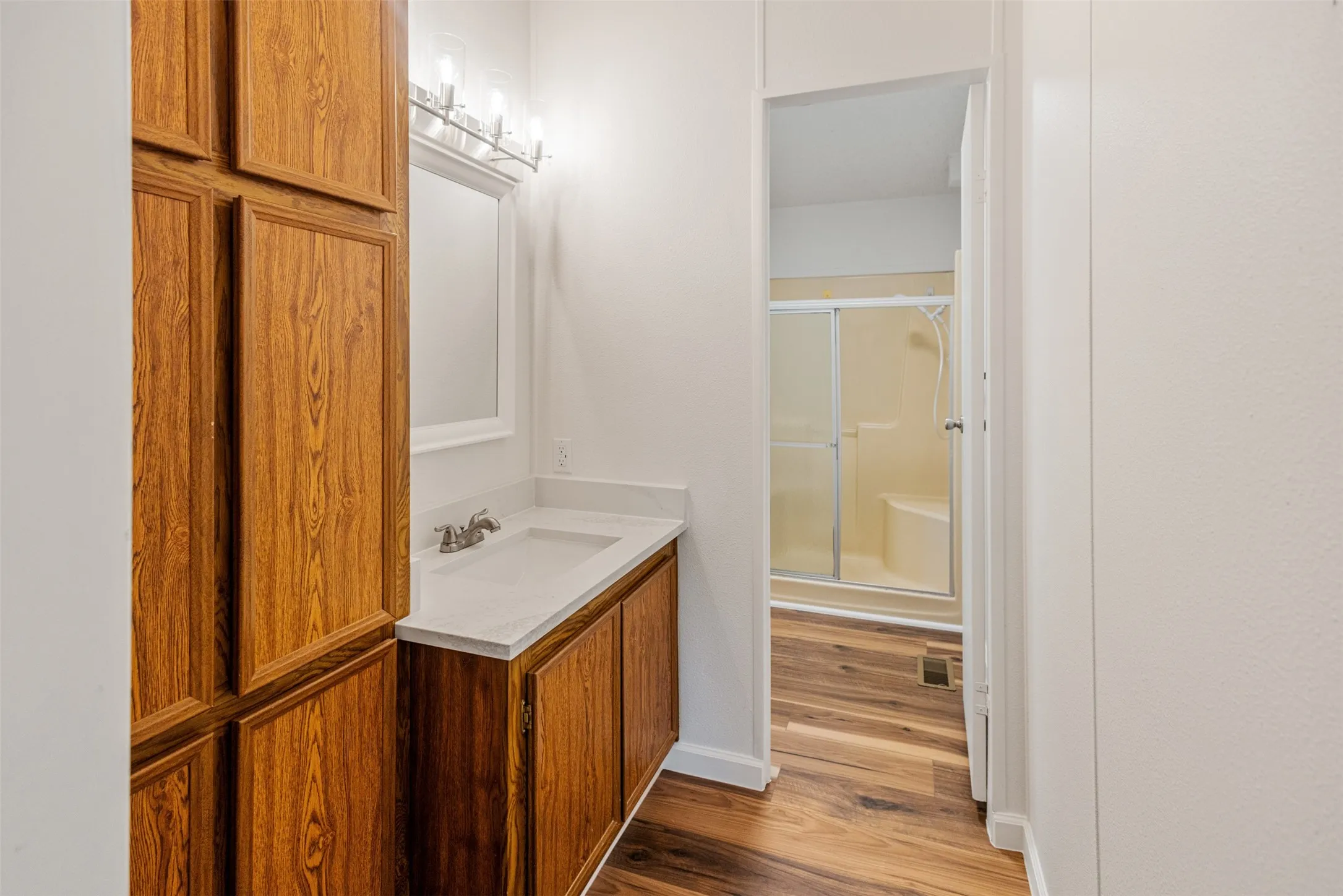 Primary bath with new counter tops