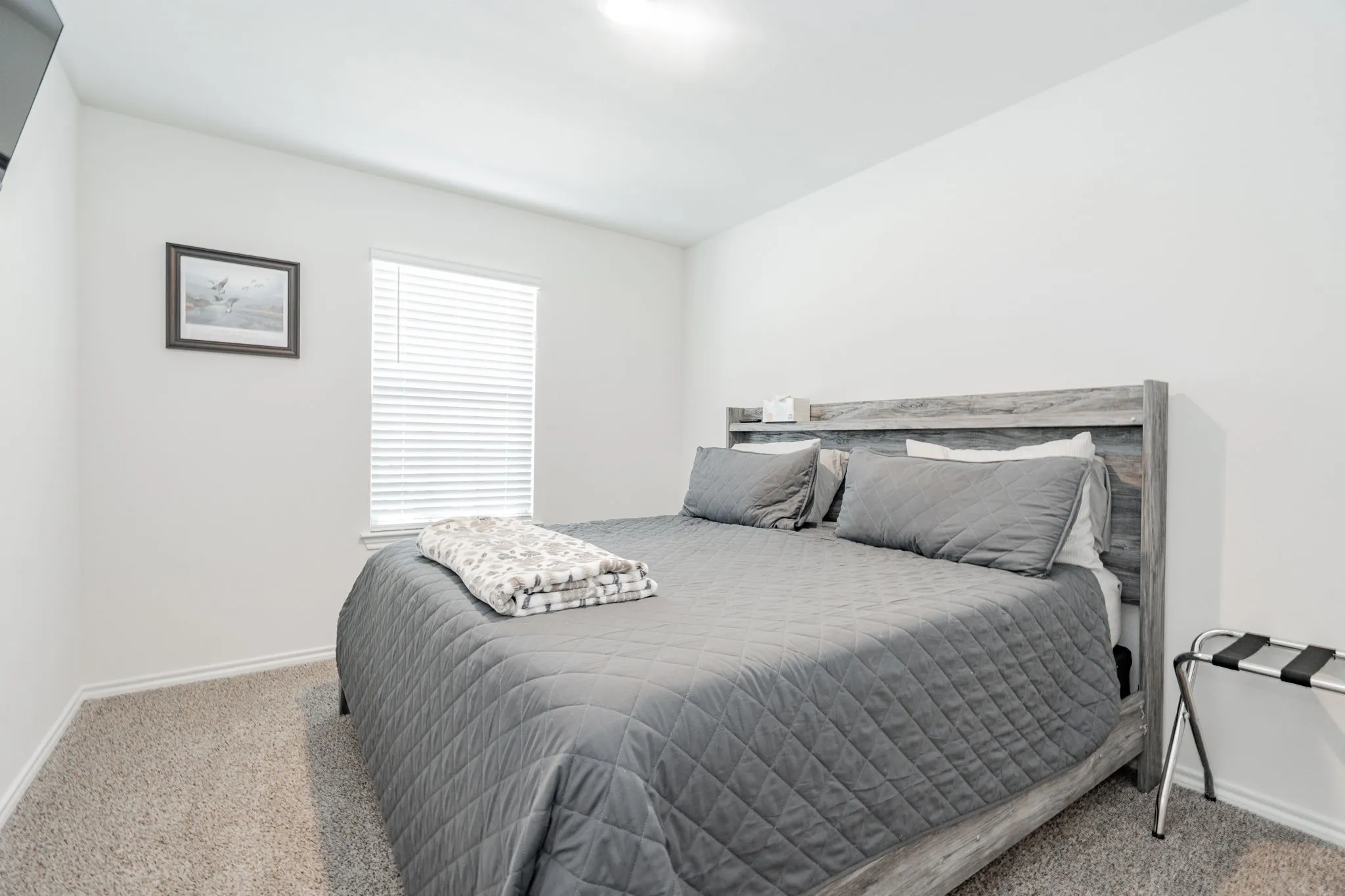 Bedroom featuring baseboards and carpet flooring