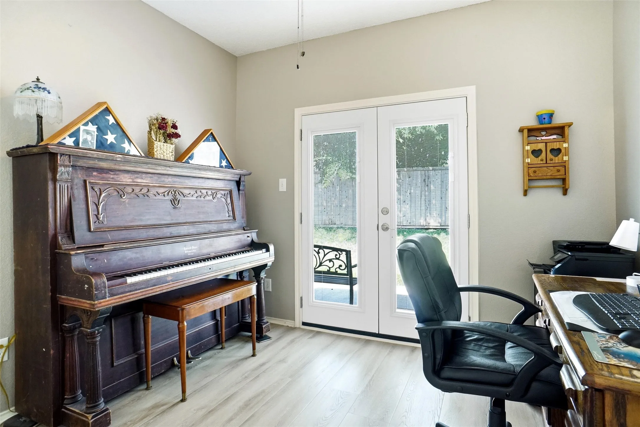 4th Bedroom easily converts to Office Study Music or Exercise Room