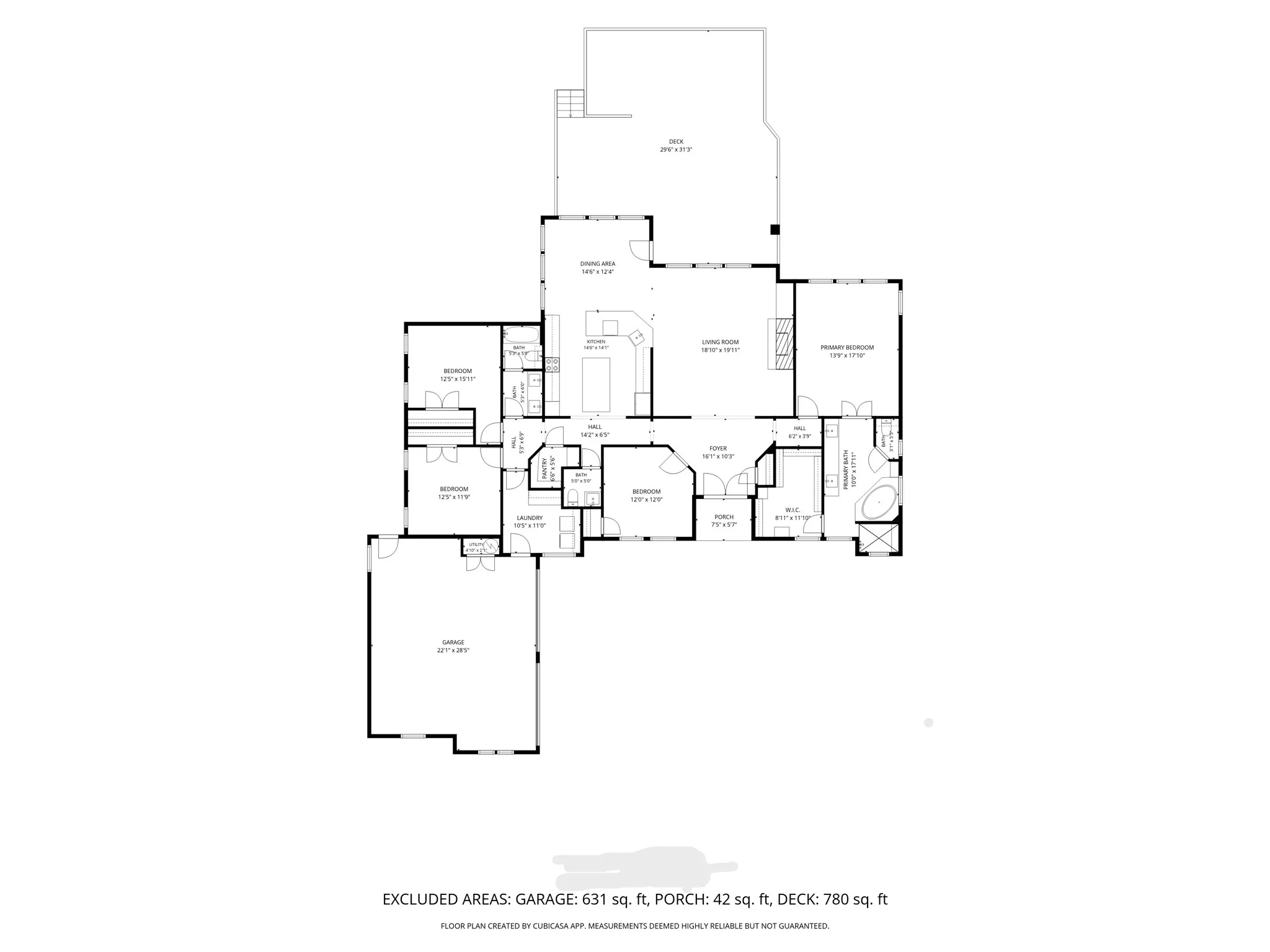 Floor plan- Measurements are approximate and should be verified by all parties.