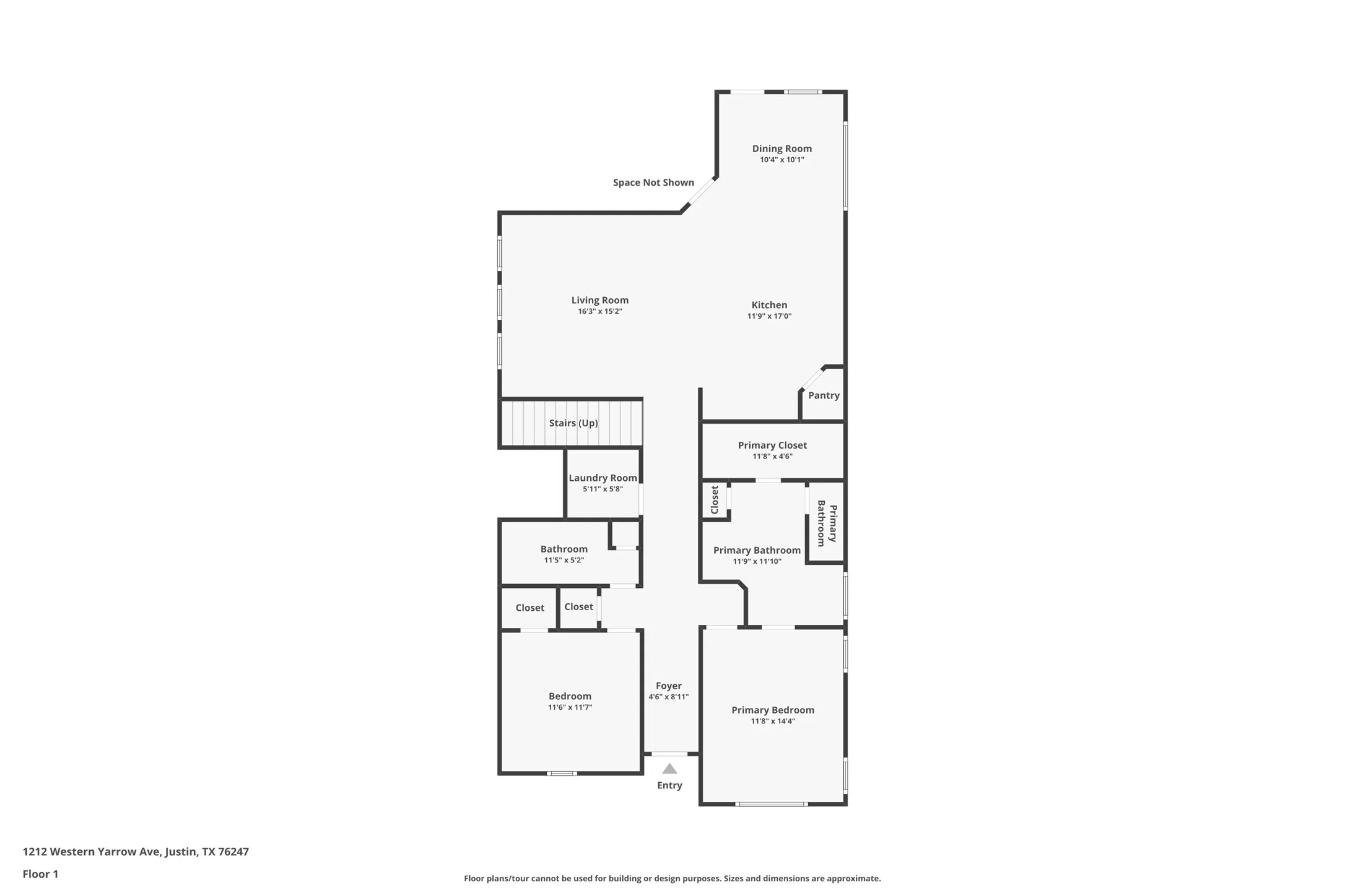 1st floor (dimensions are approximate)
