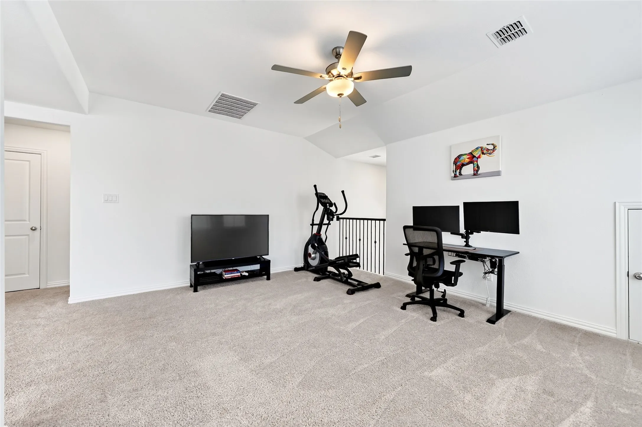 Great for a movie room, game room, home office, or workout space