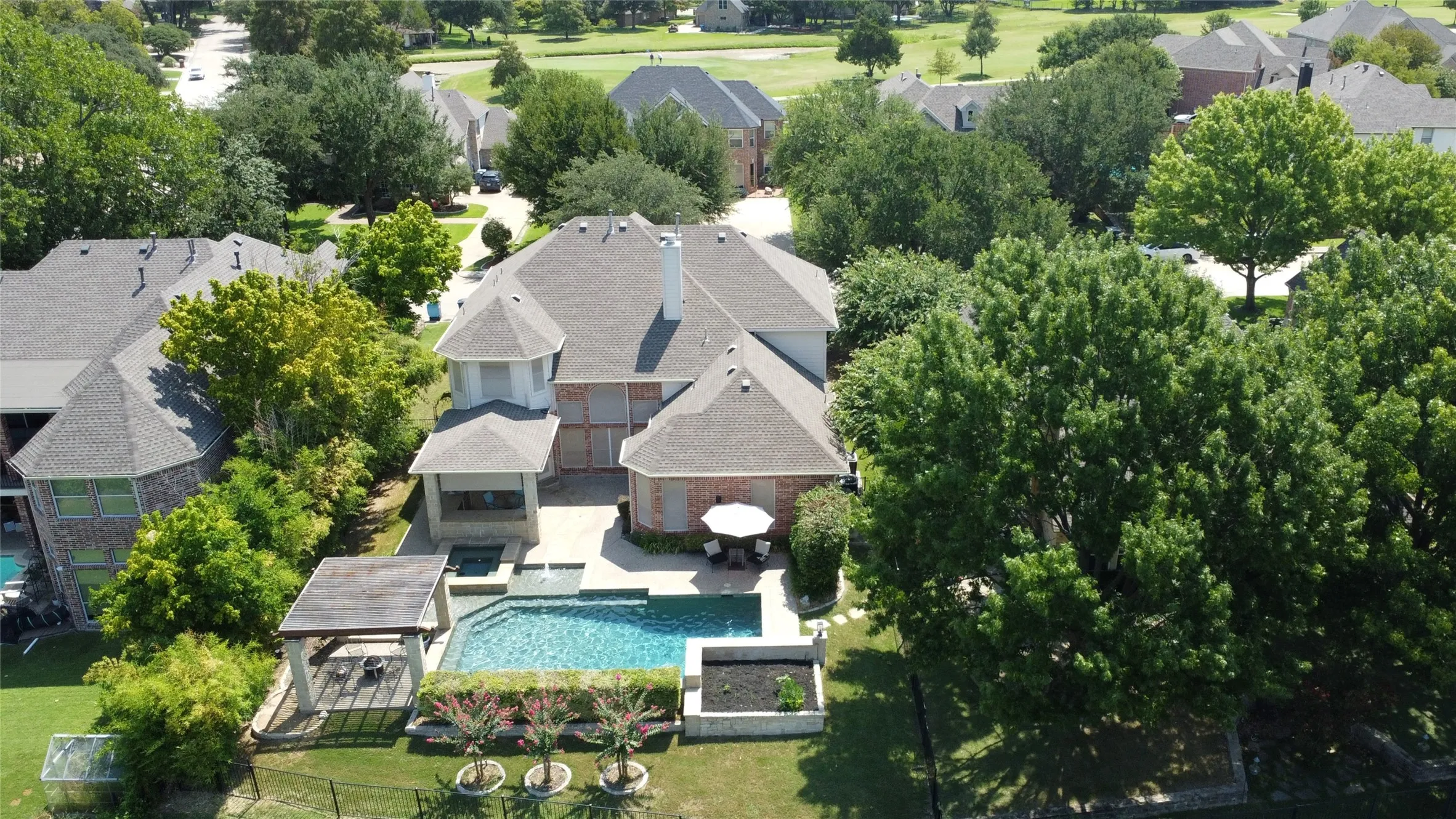 Great view of home from golf course