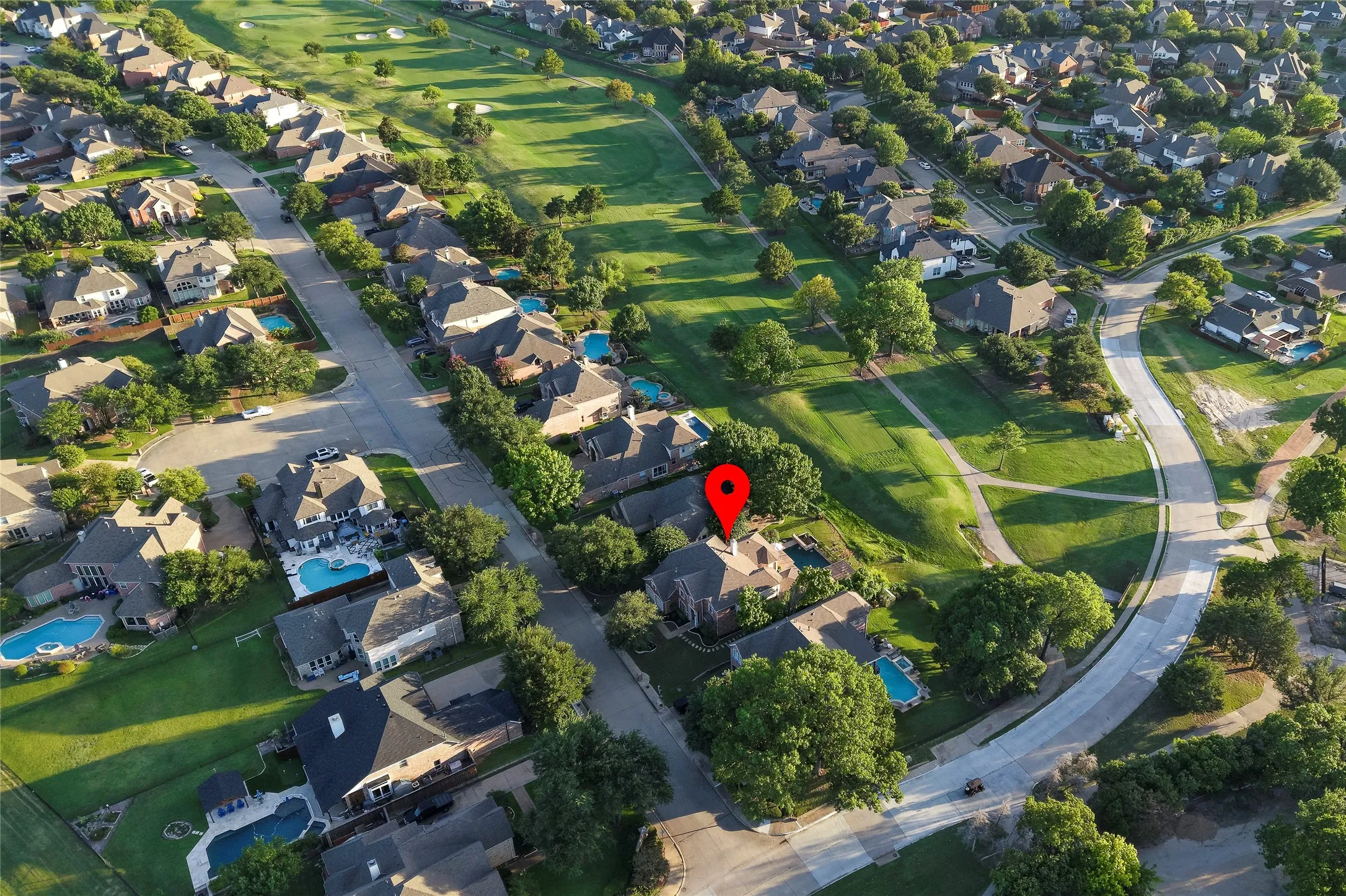 Home overlooking the fairway