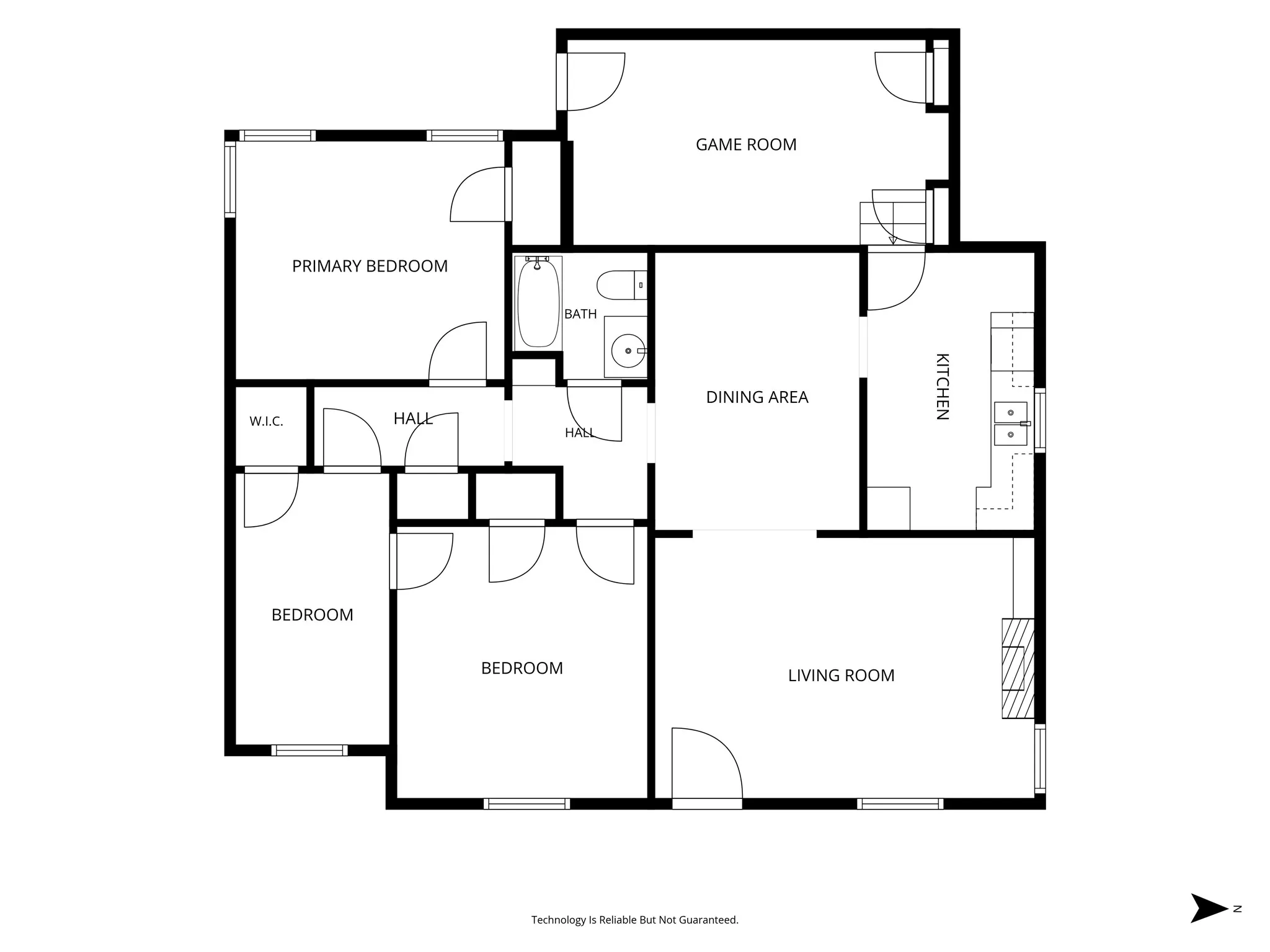 Floor plan is deemed highly reliable but not guaranteed.