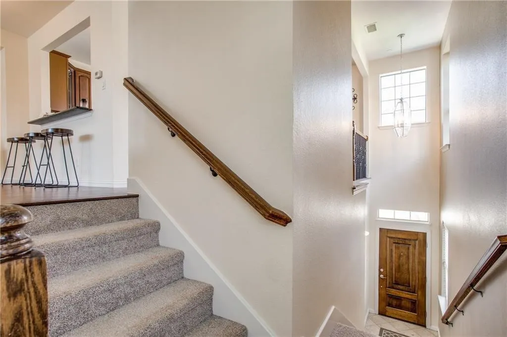 Stairs with visible vents