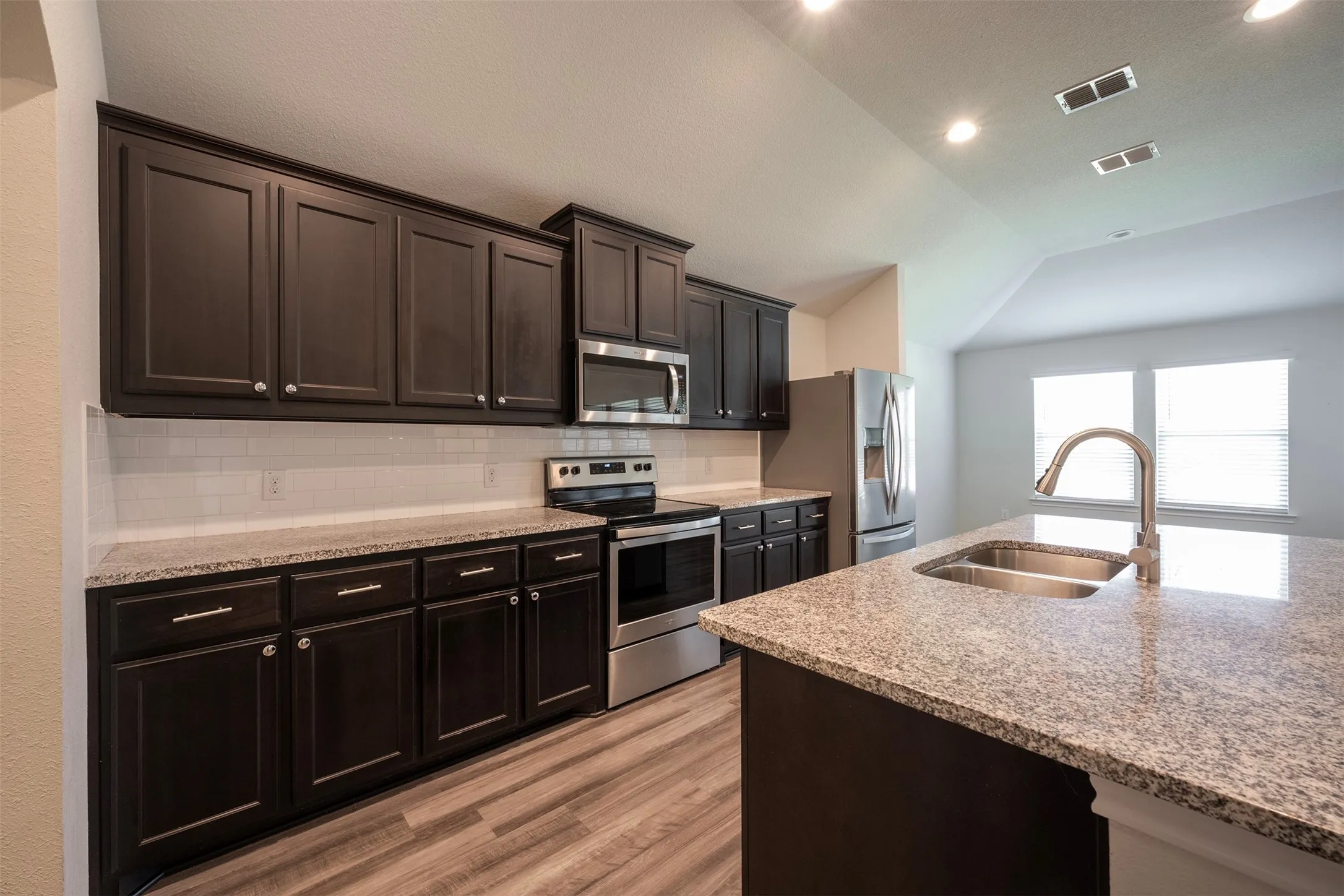 This kitchen offers lots of counterspace