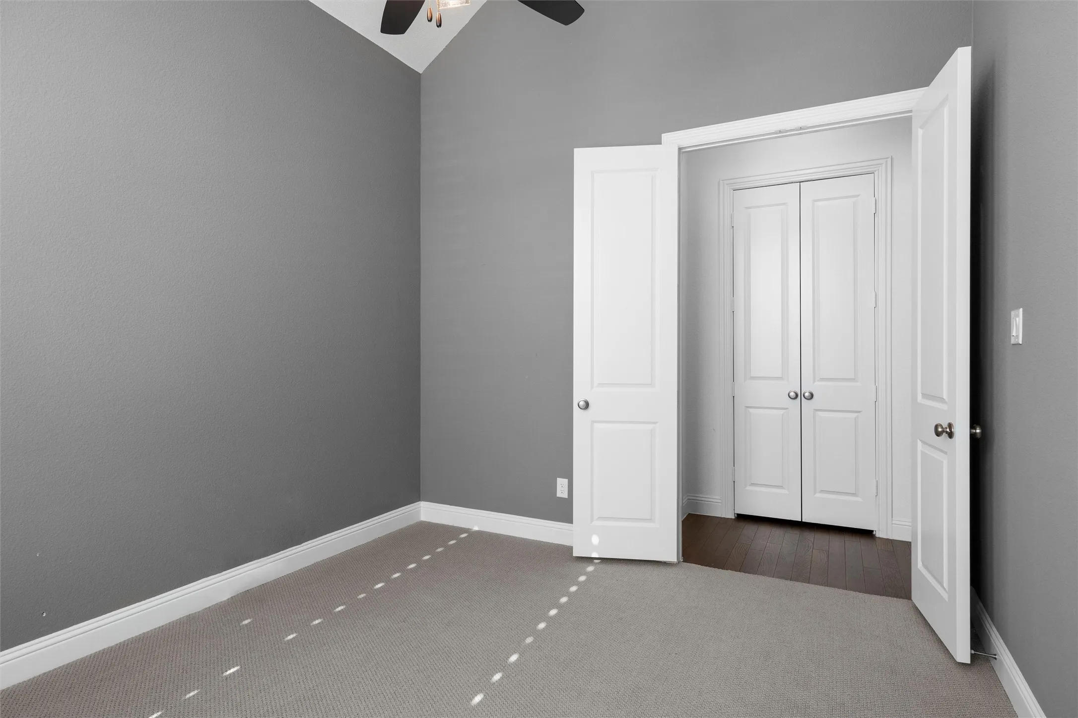 Double doors for double the drama! ?? Drama in a good way, of course. ?? This room is ready for whatever you dream up! ?? #HomeDesign #BlankSlate #RoomMakeover