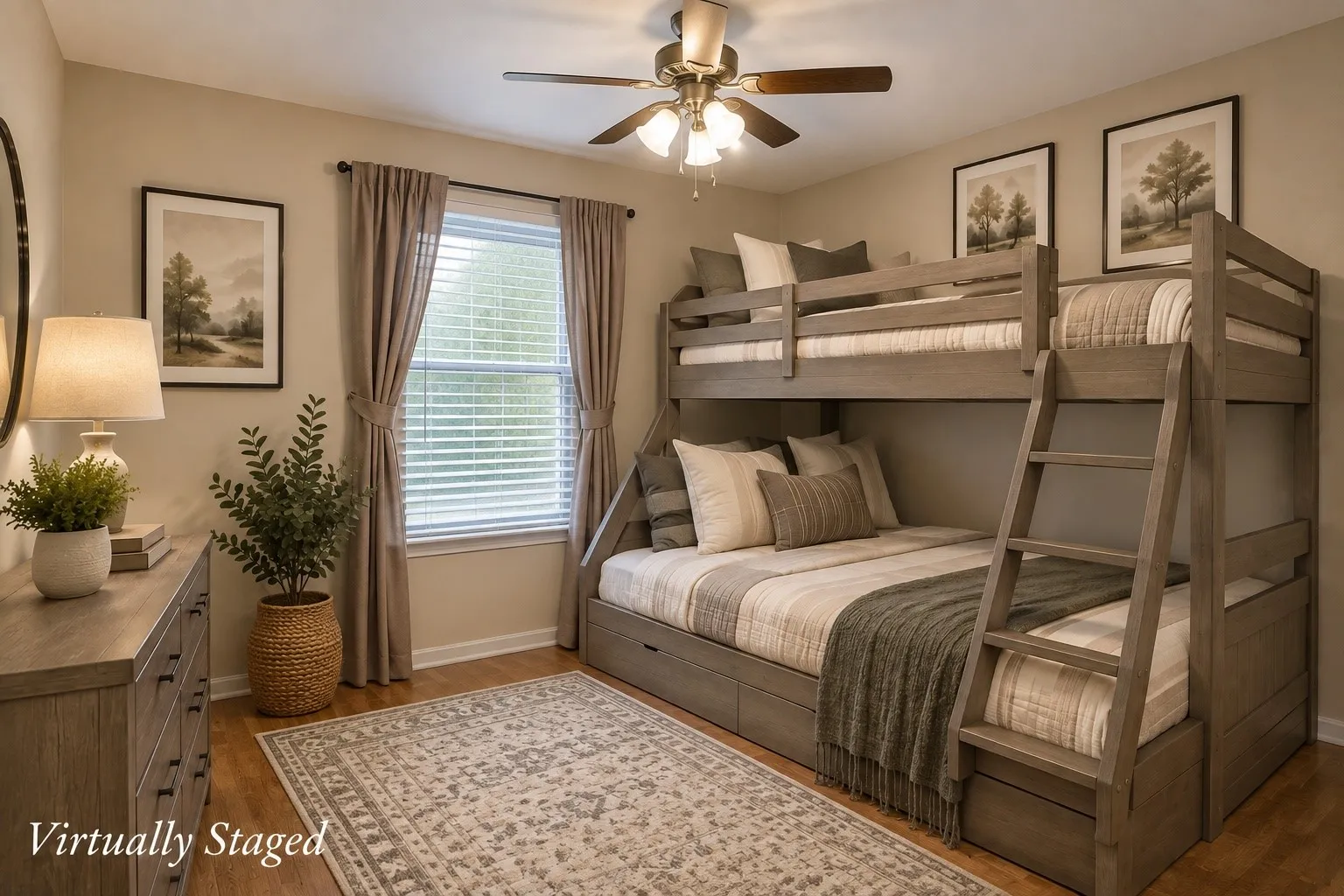 All bedrooms have nice sized windows with natural light coming through