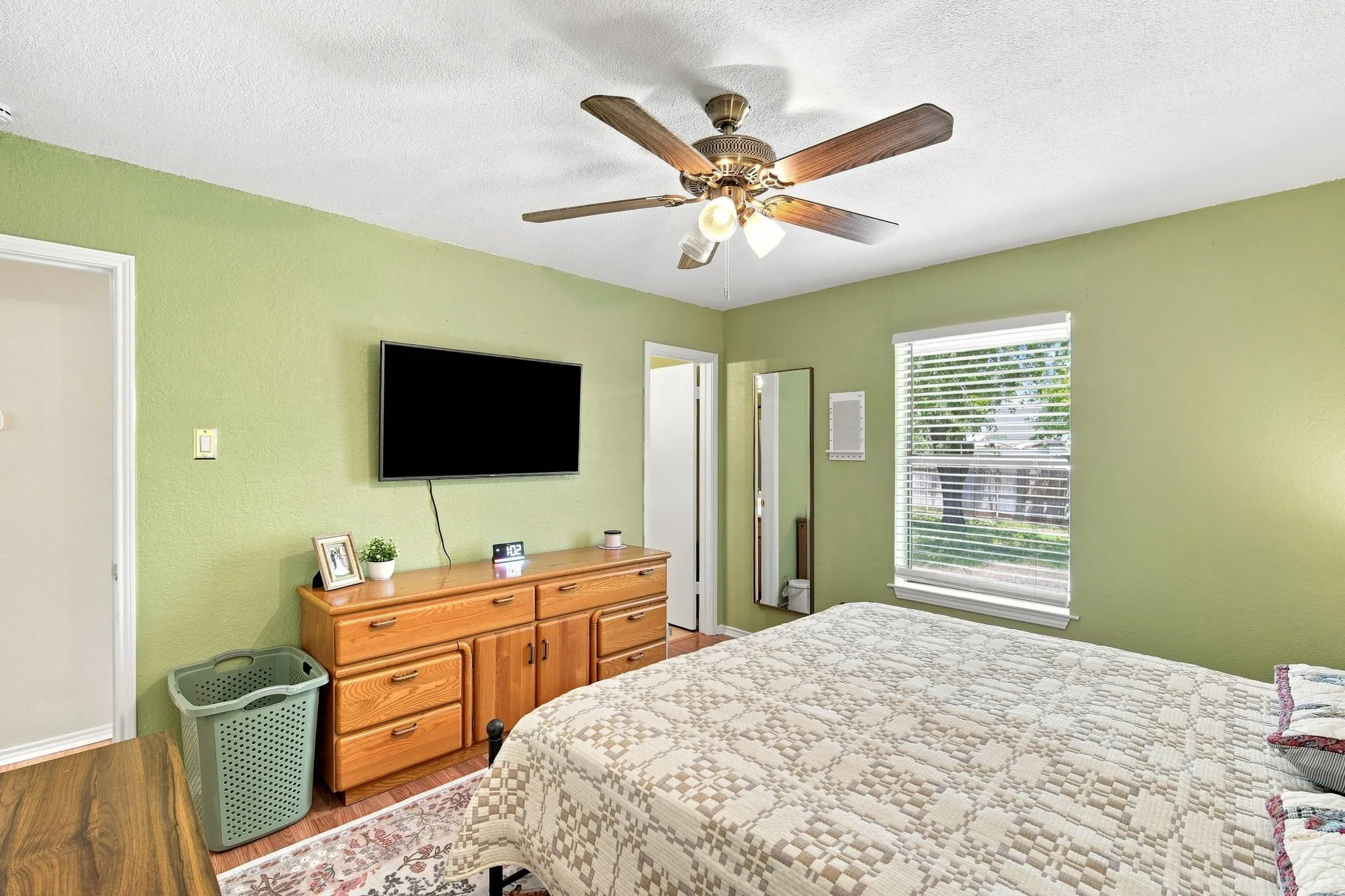 Generously sized bedroom with closet space, offering plenty of room to unwind.