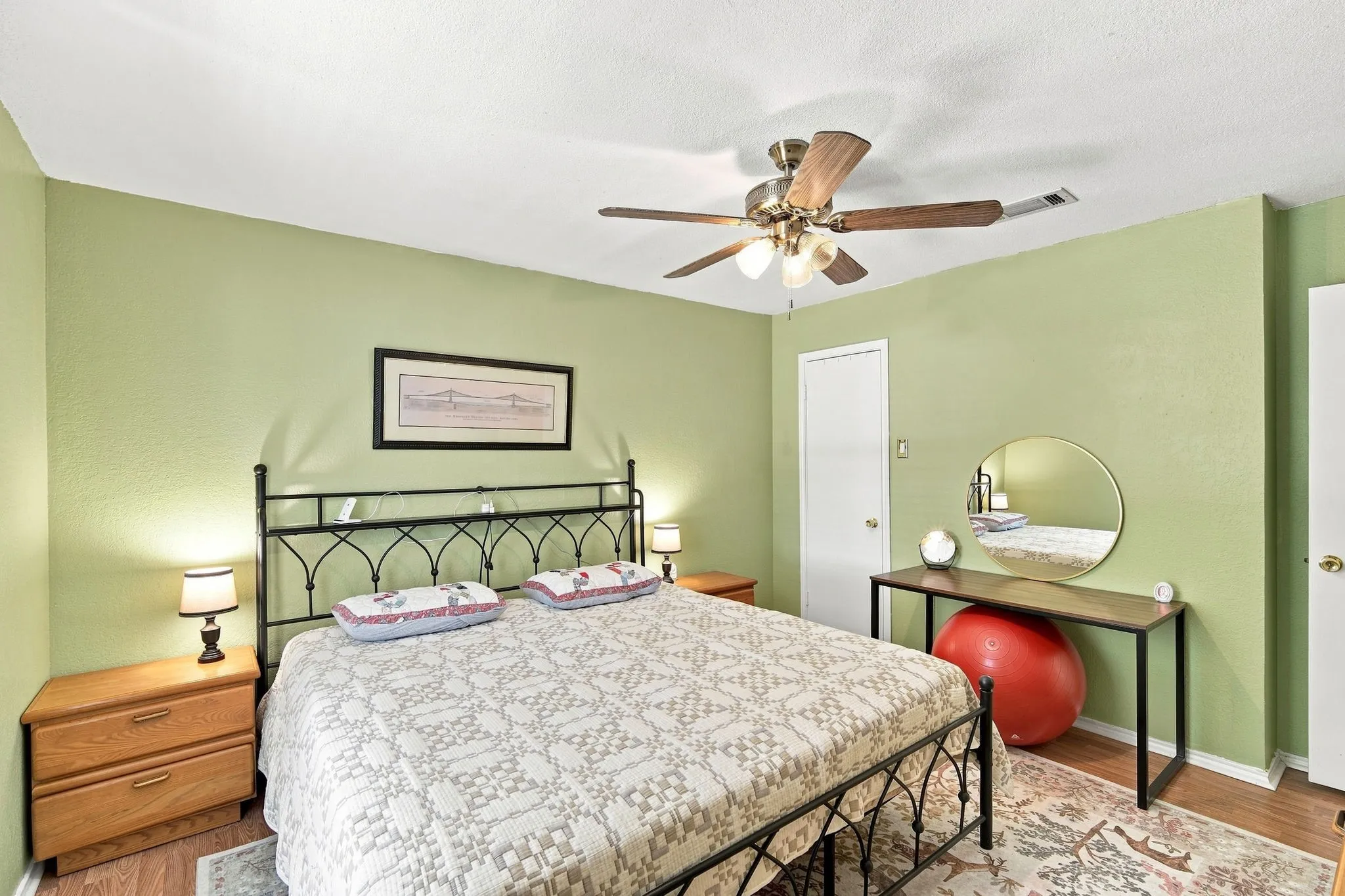 Cozy bedroom offering a quiet, comfortable space to call your own.