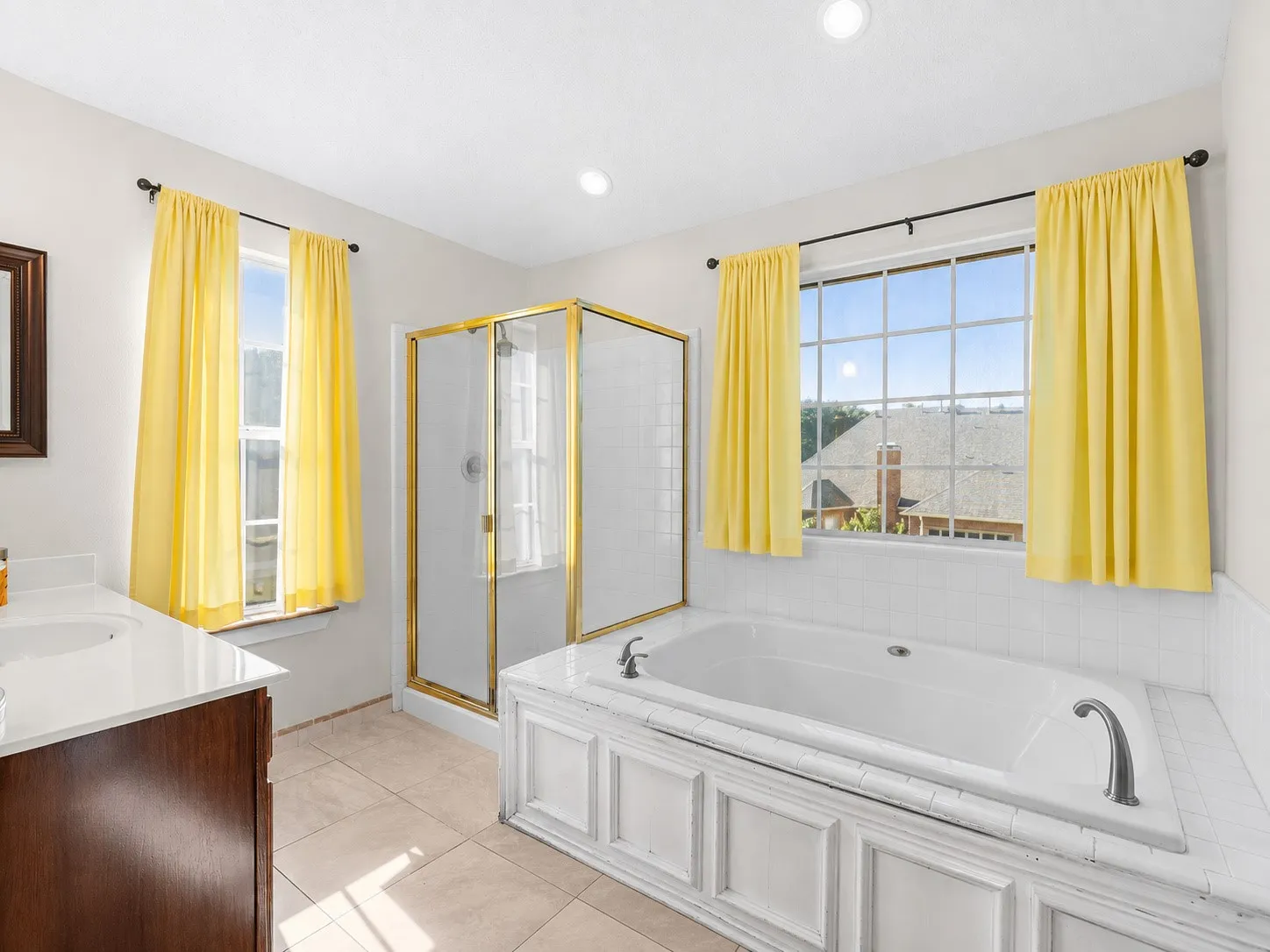 Tub and walk in shower
