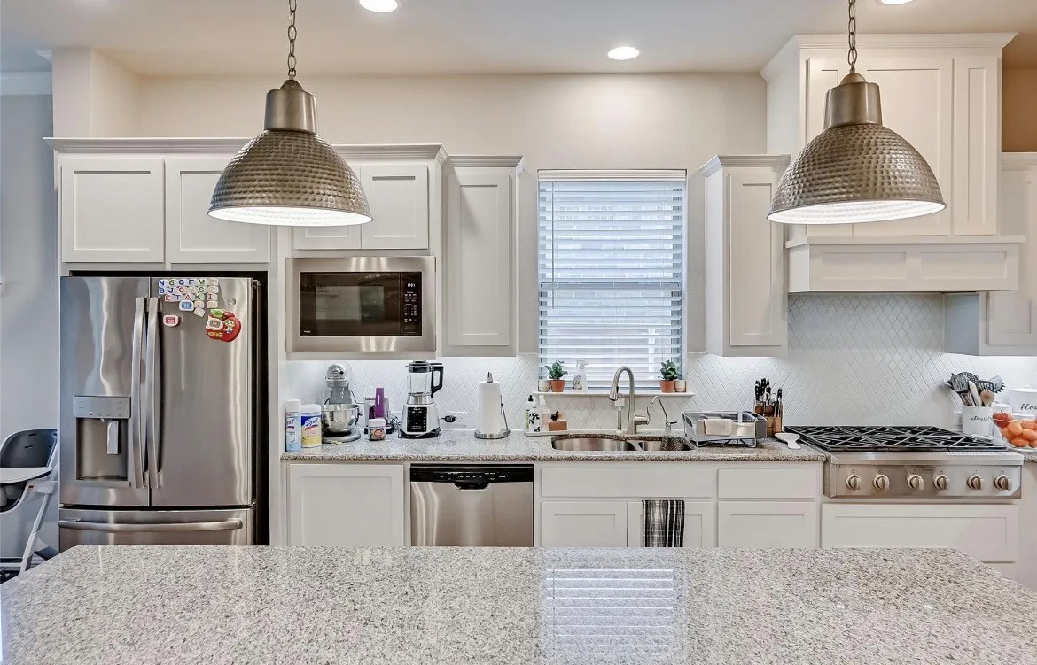 Island kitchen view