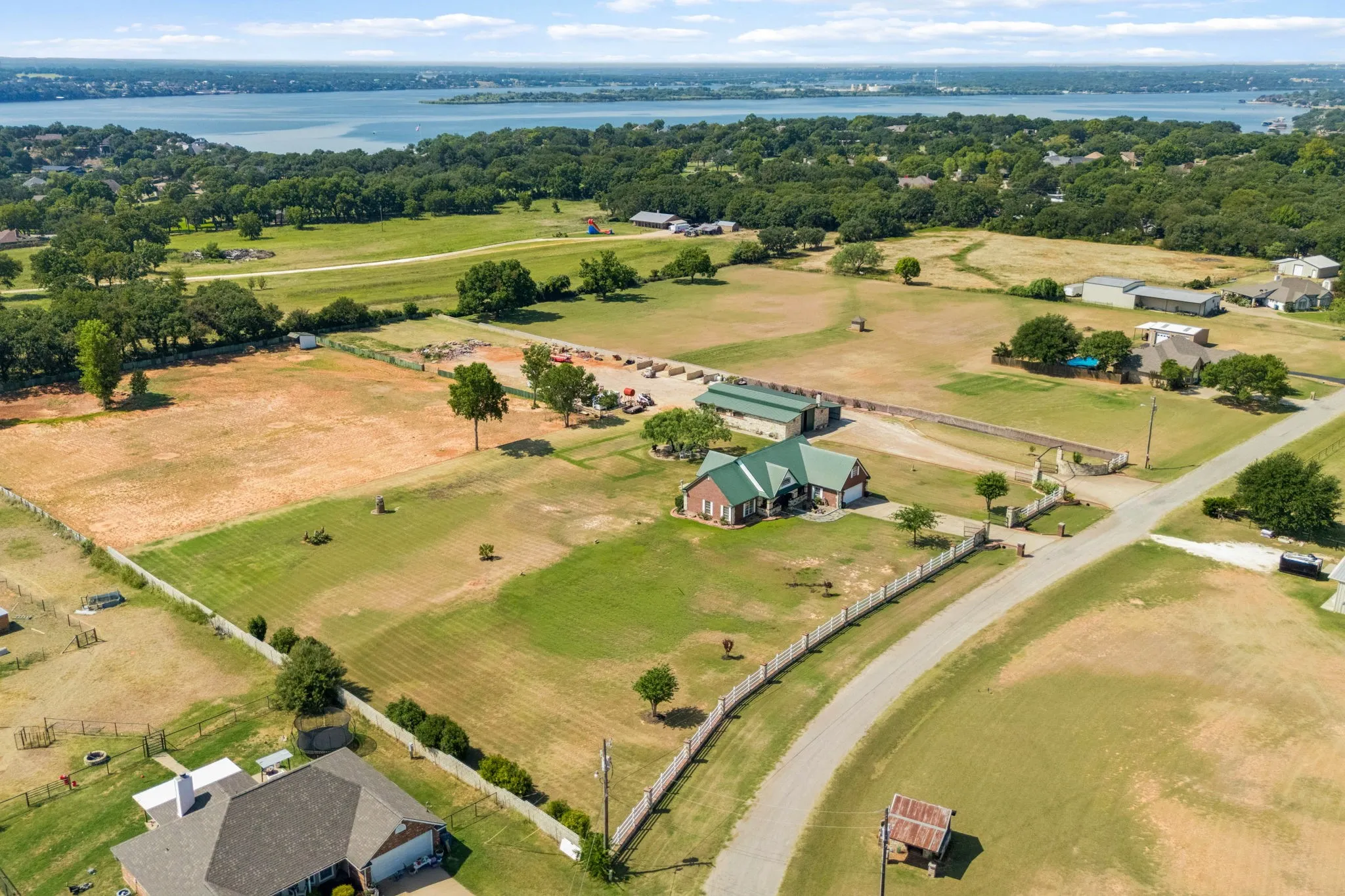 Lake Granbury in background