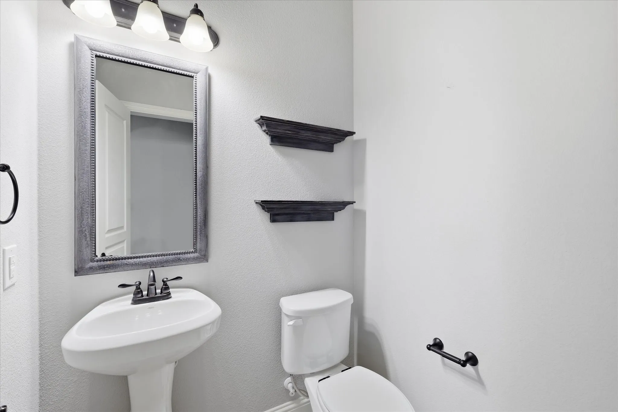 Powder bath downstairs for guests