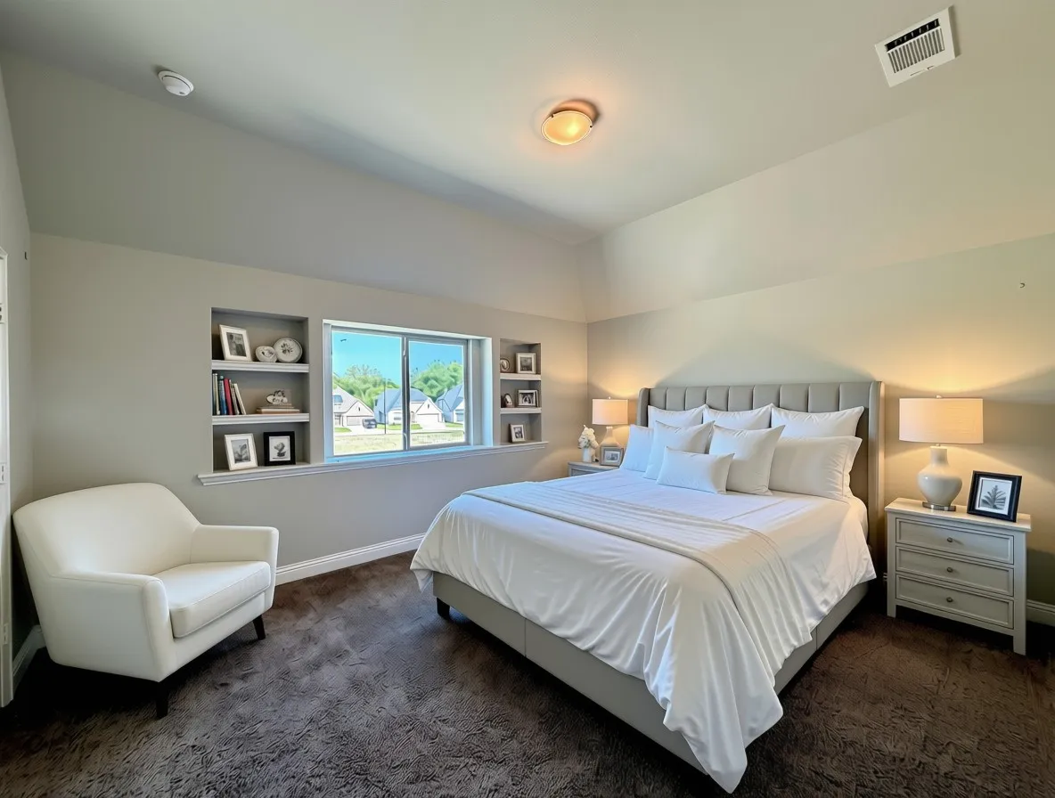 2nd master or adult kid at home bedroom upstairs with walk-in closet feels like it's own separate apartment space