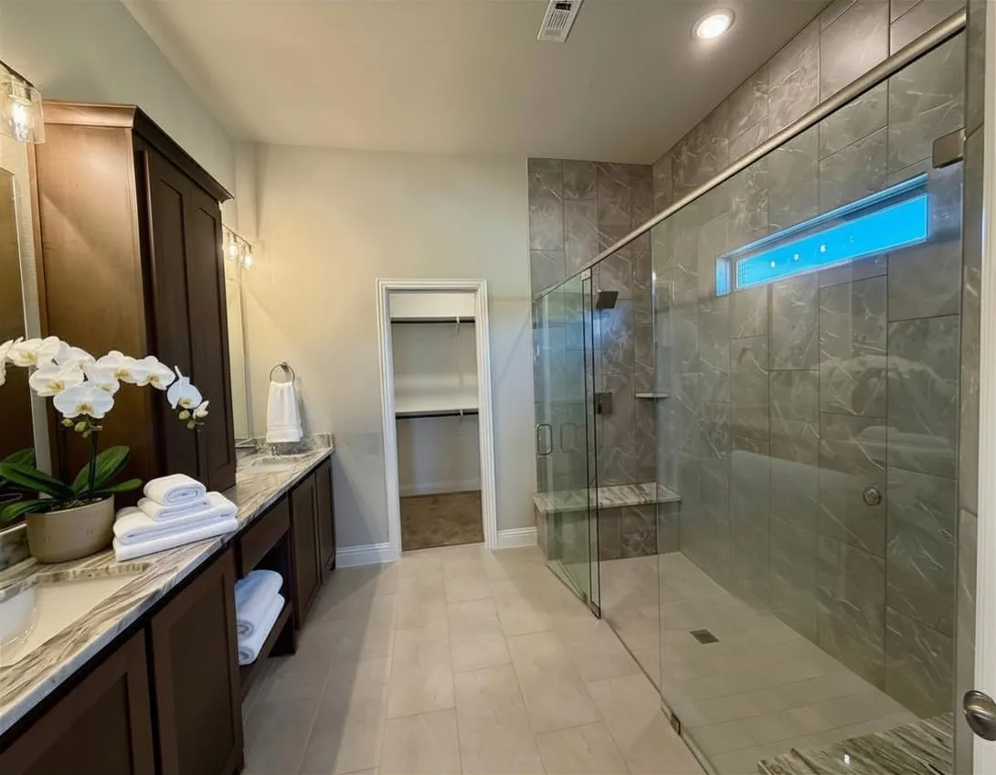 Spa-like master bathroom